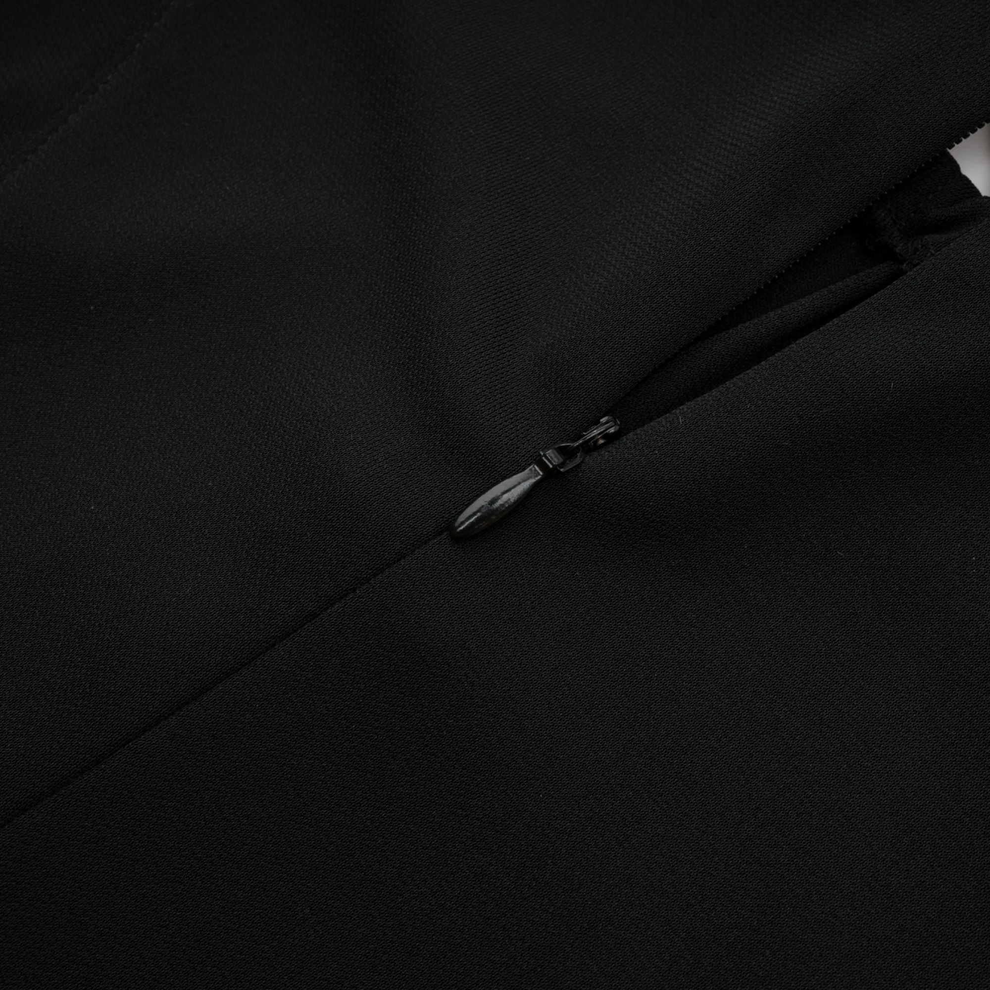 Caribe logo-plaque midi skirt - Black