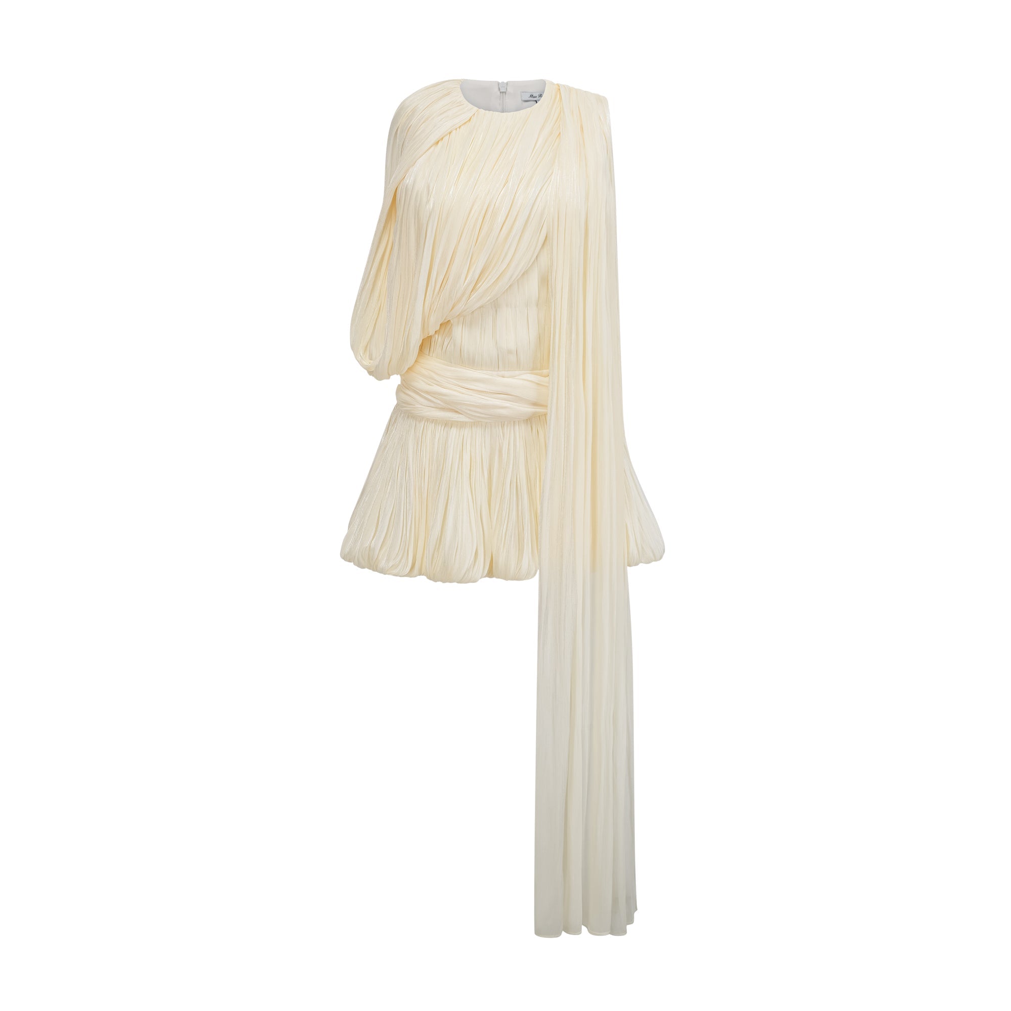 Cyrielle Pleated Mini Dress with Ribbon Design Accent (Final Sale-US Only)