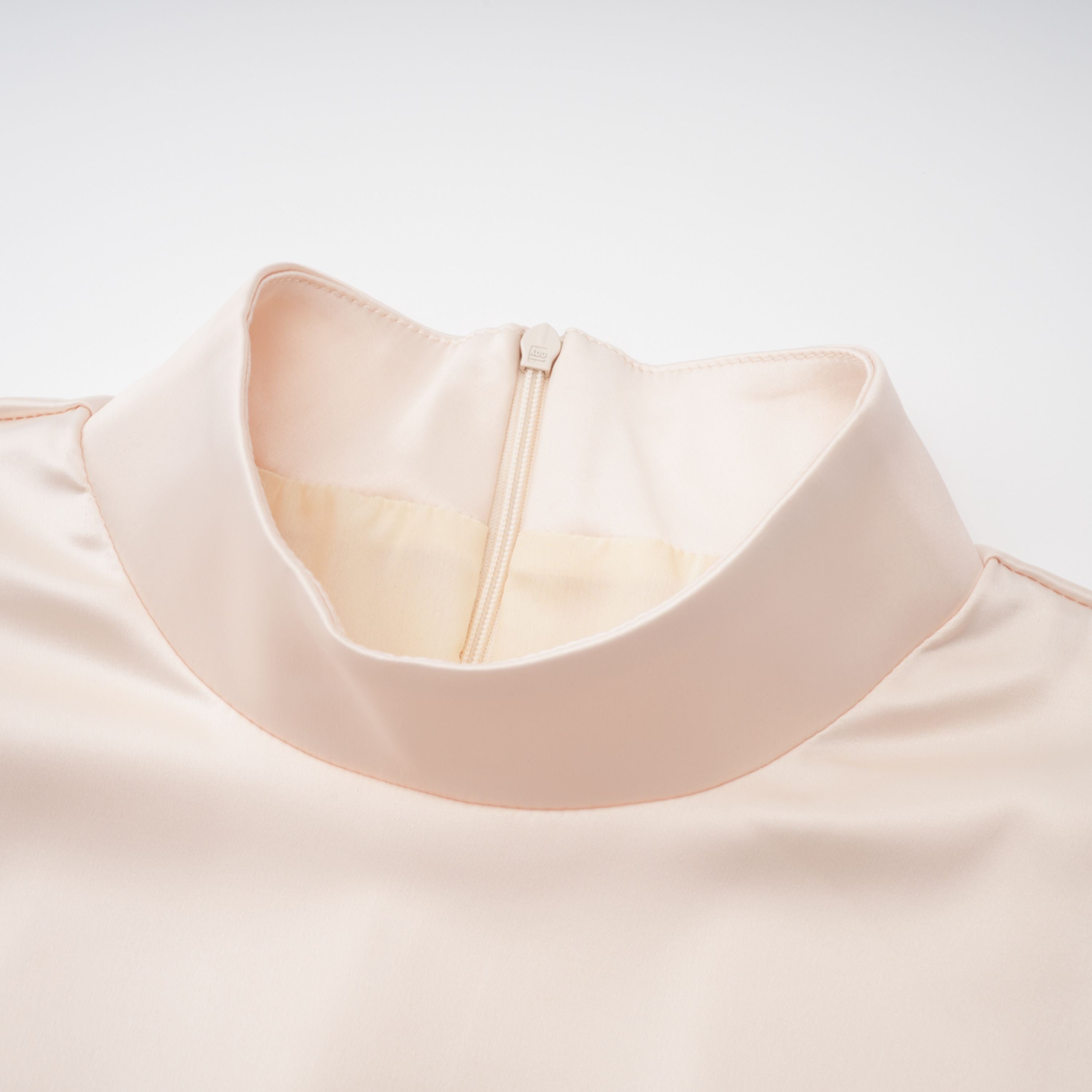 Roxanne Neutral Mock Neck Blouse & Mermaid Skirt Set (Final Sale-US Only)