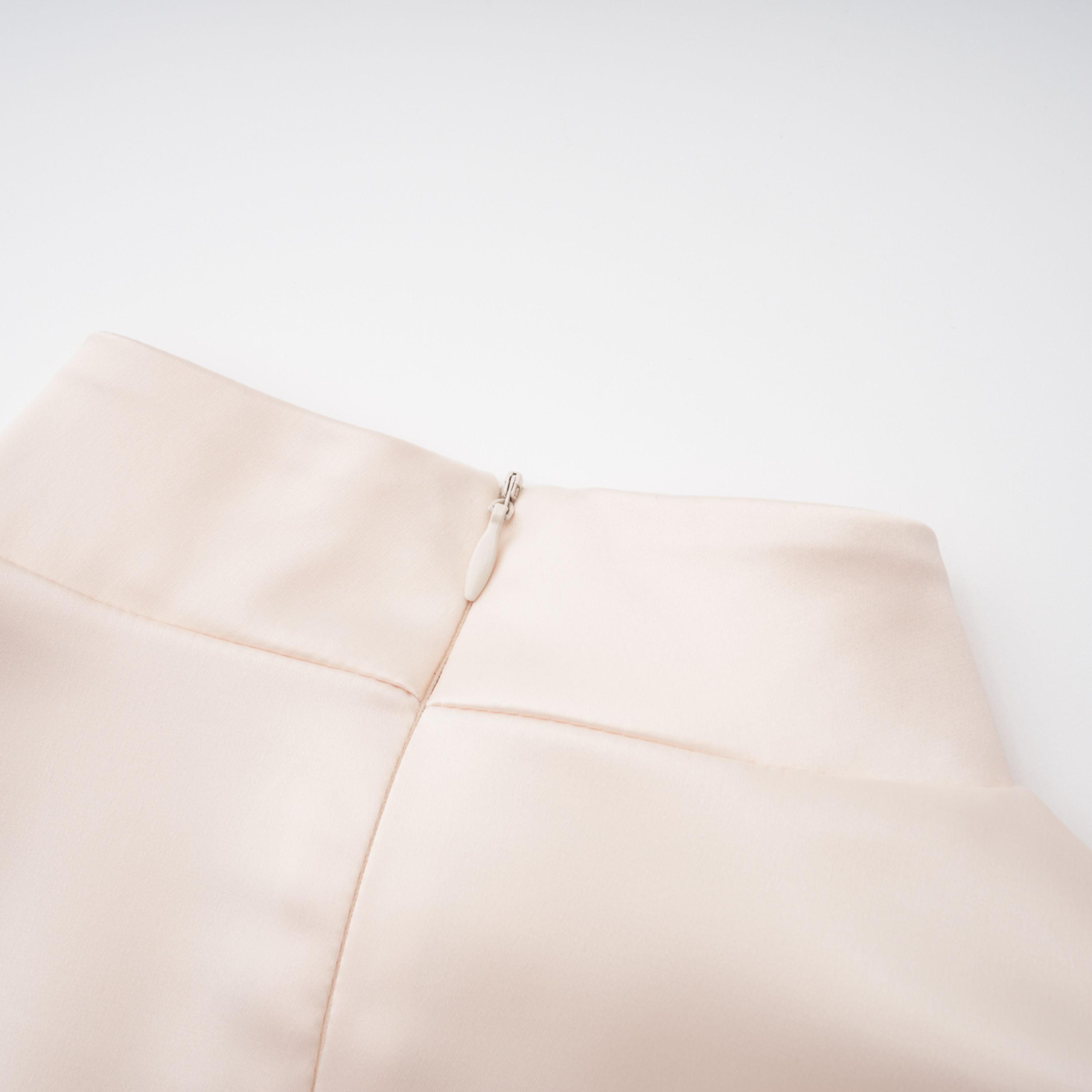 Roxanne Neutral Mock Neck Blouse & Mermaid Skirt Set (Final Sale-US Only)