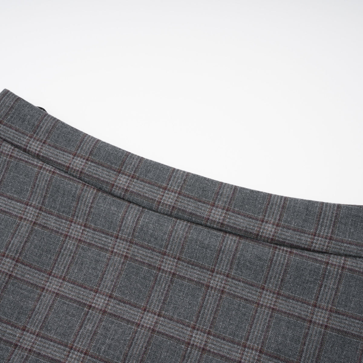 Serena Grey Cut Out Checked Blazer & Skirt Set