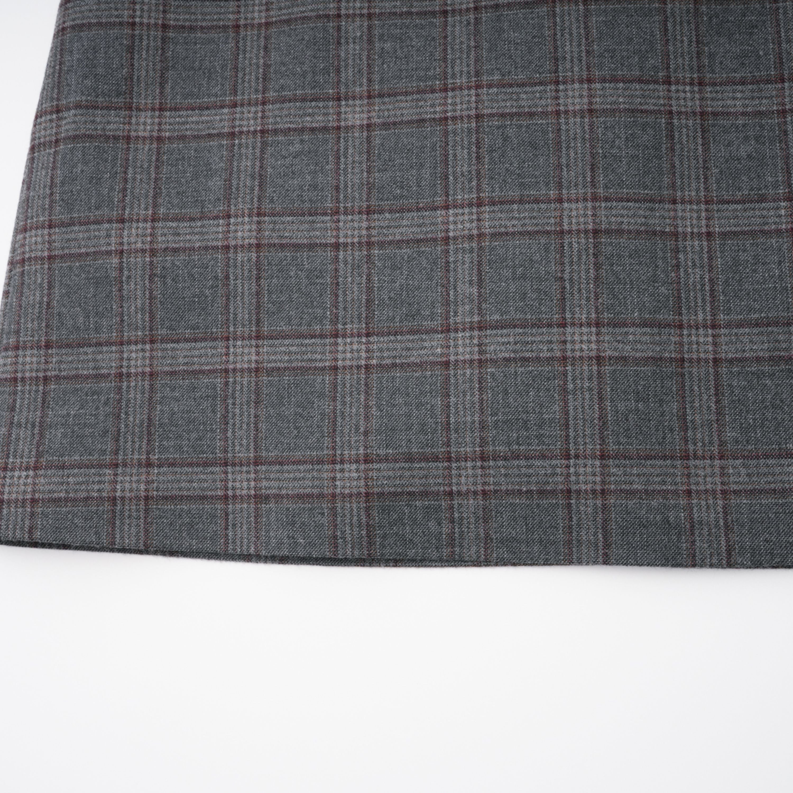 Serena Grey Cut Out Checked Blazer & Skirt Set (Final Sale-US Only)