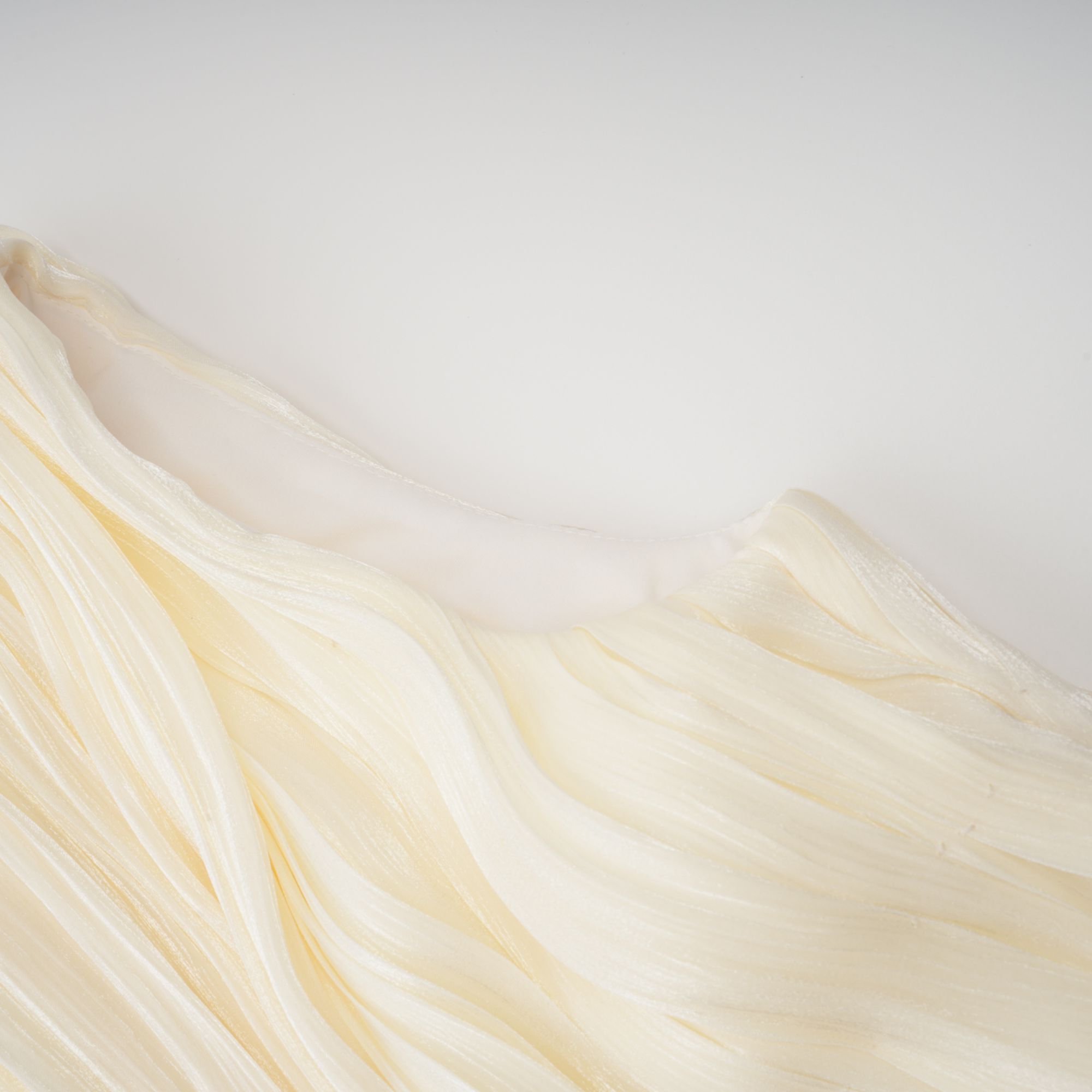 Cyrielle pleated ribbon-design mini dress
