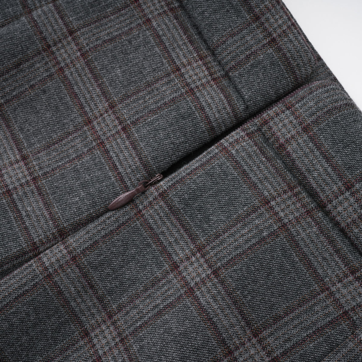 Serena Grey Cut Out Checked Blazer & Skirt Set