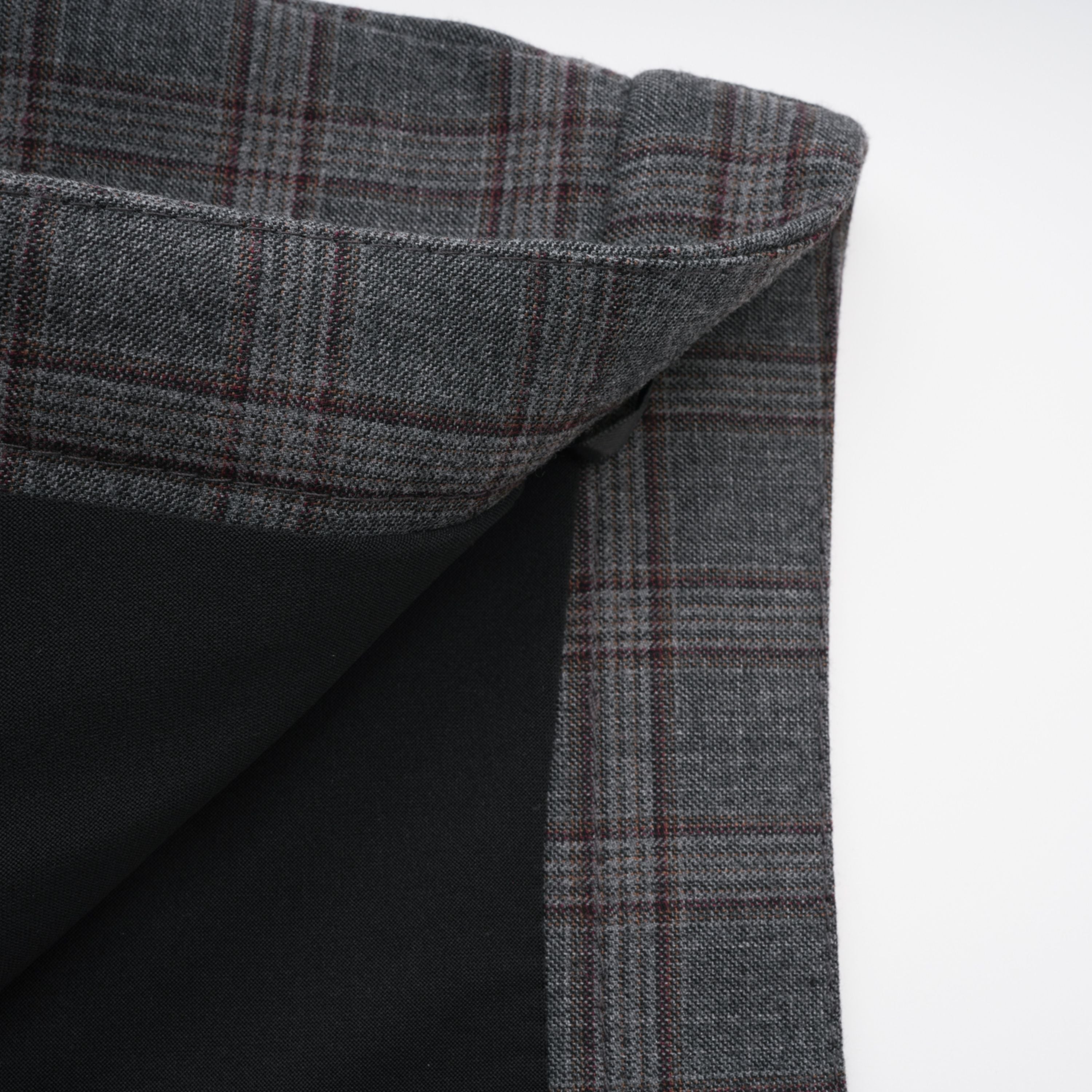 Serena Grey Cut Out Checked Blazer & Skirt Set