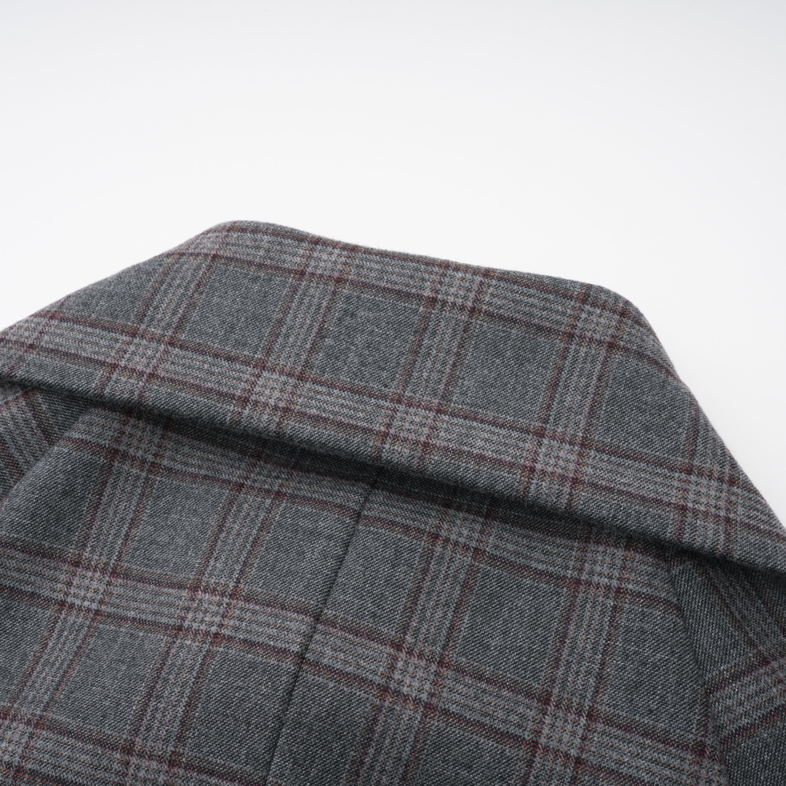 Serena Grey Cut Out Checked Blazer & Skirt Set