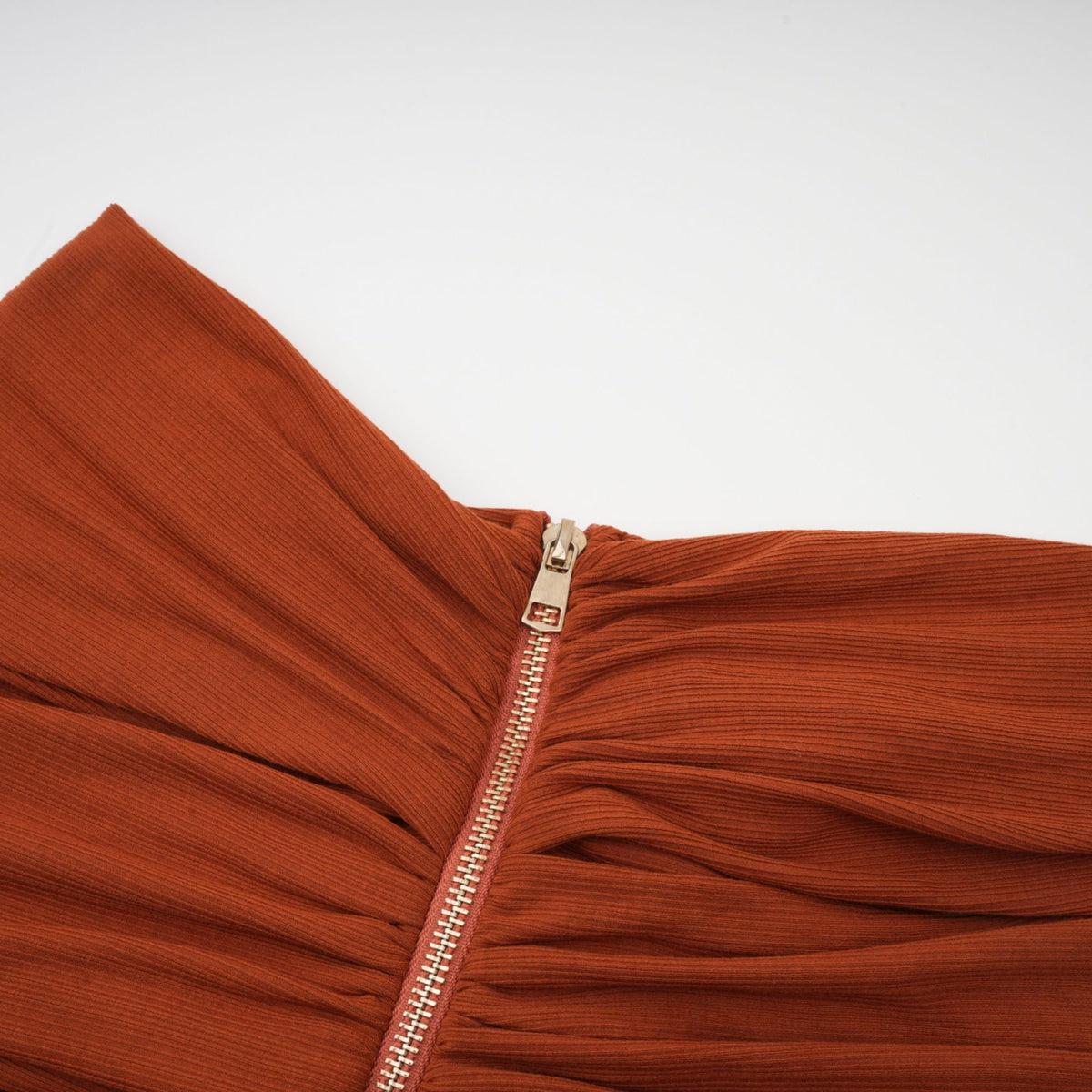 célestine brown twisted cut-out top & skirt matching set
