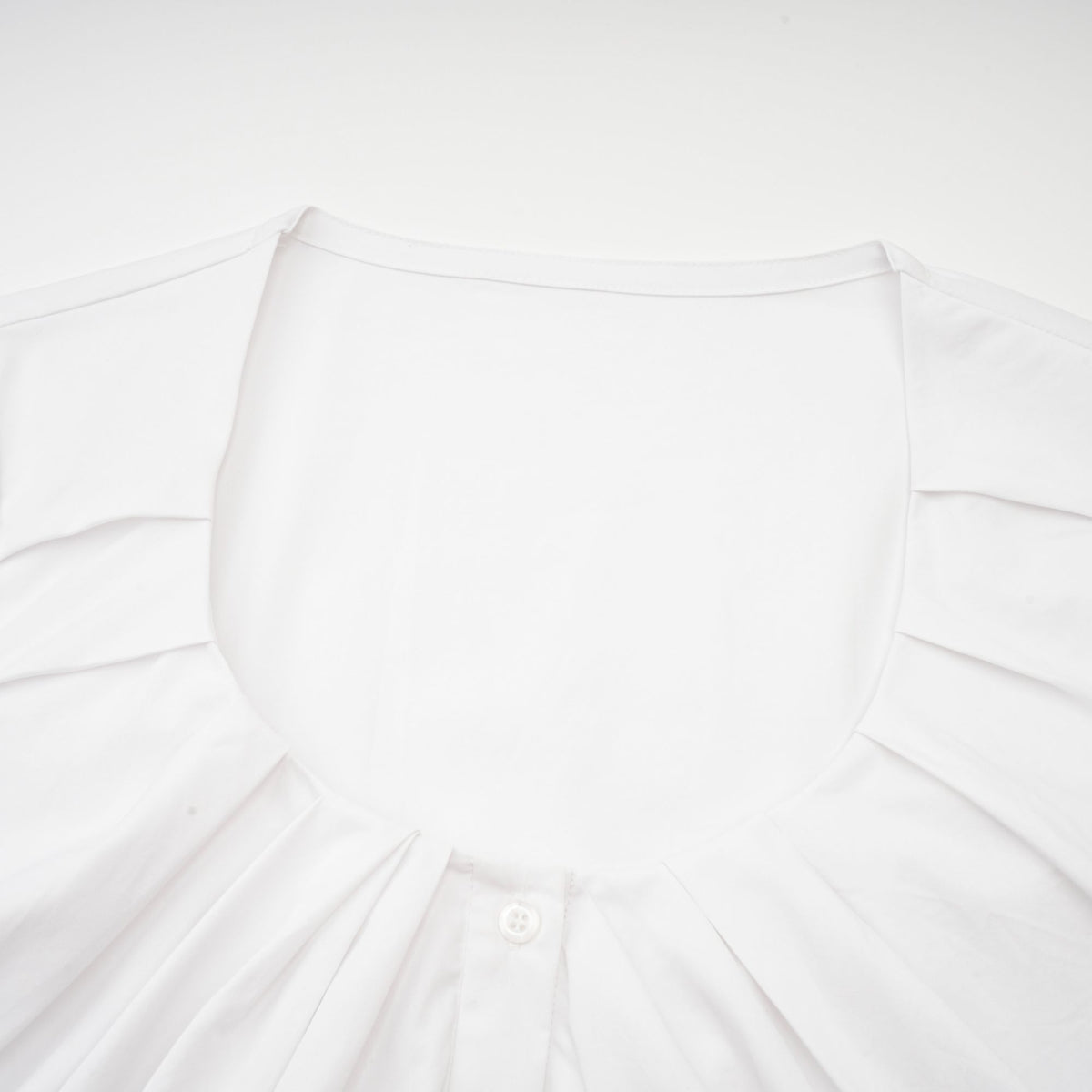 Dina pleat-detail shirt dress