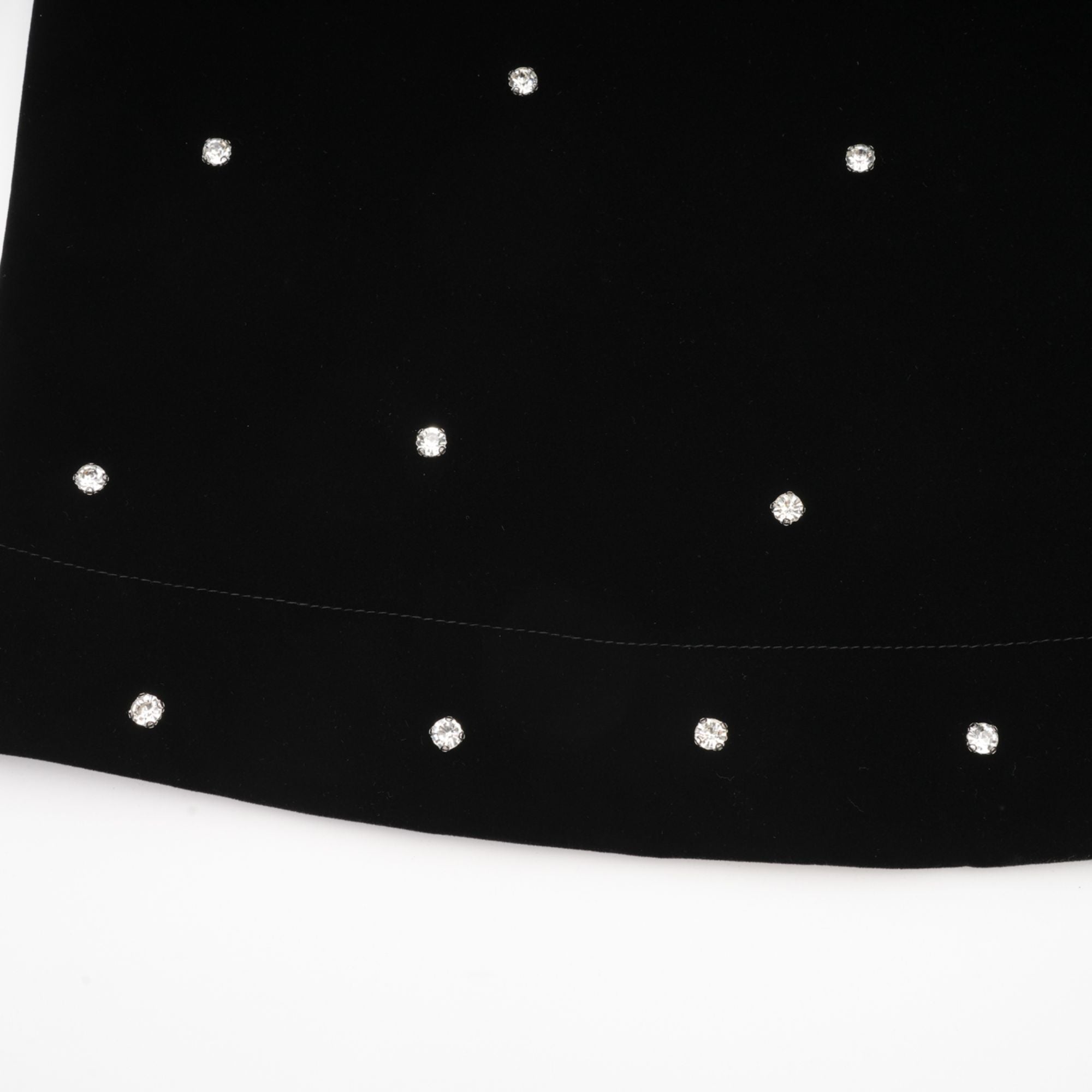 Lola black embellished velvet midi dress