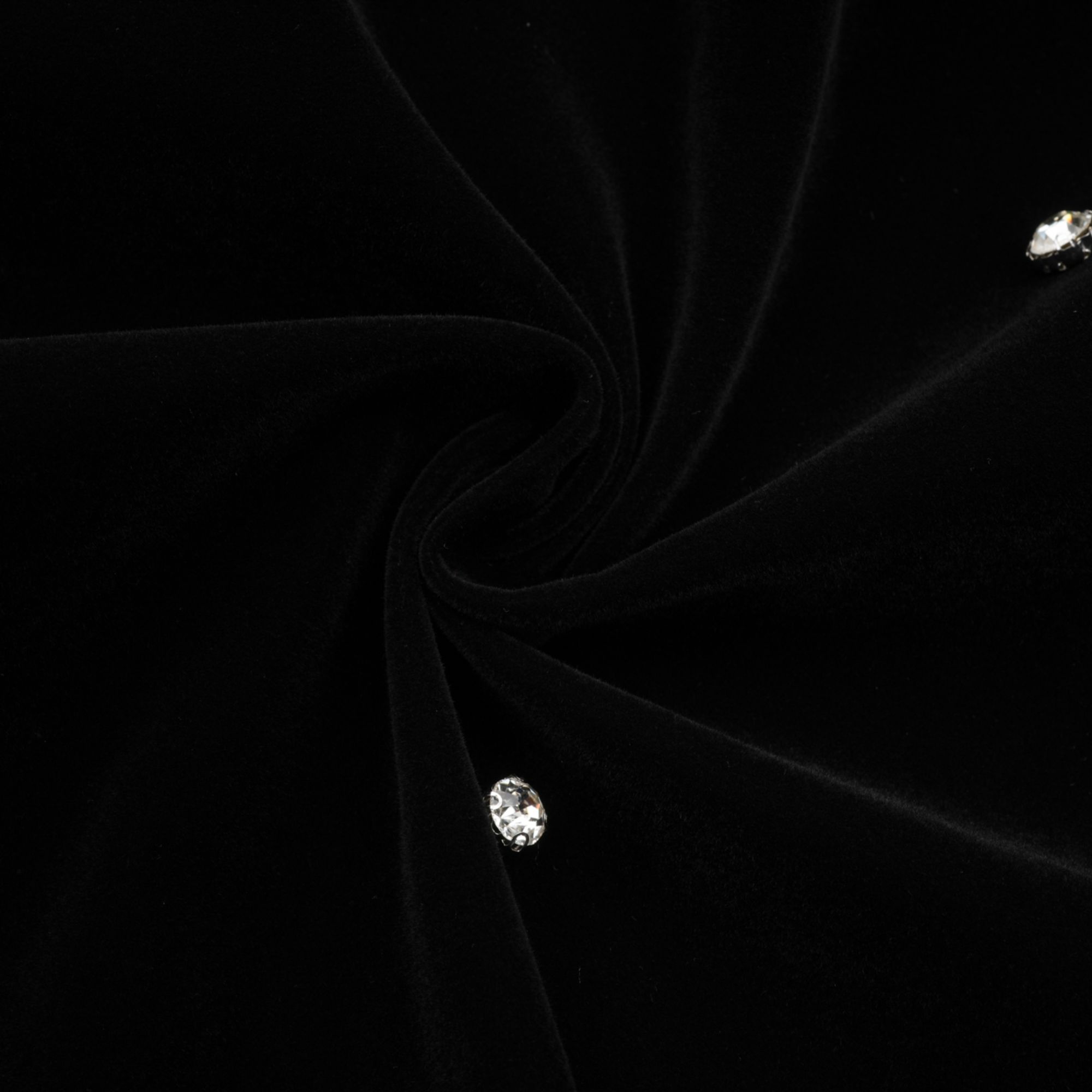 Lola black embellished velvet midi dress