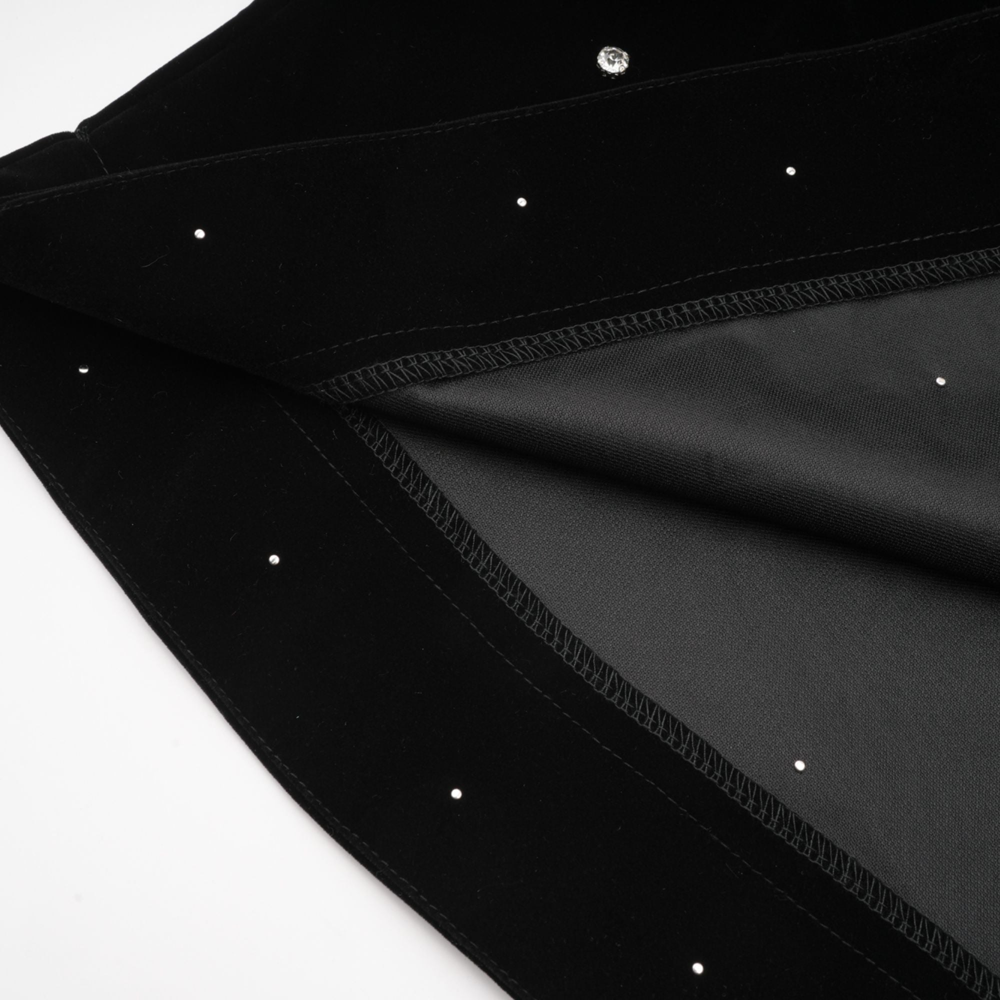 Lola black embellished velvet midi dress