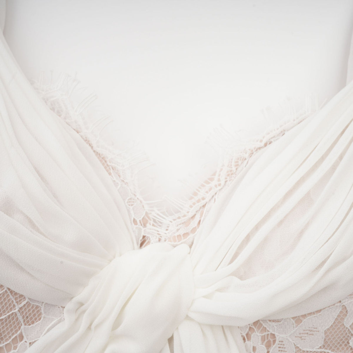 Arantxa white lace pleated maxi dress (Final Sale-US Only)