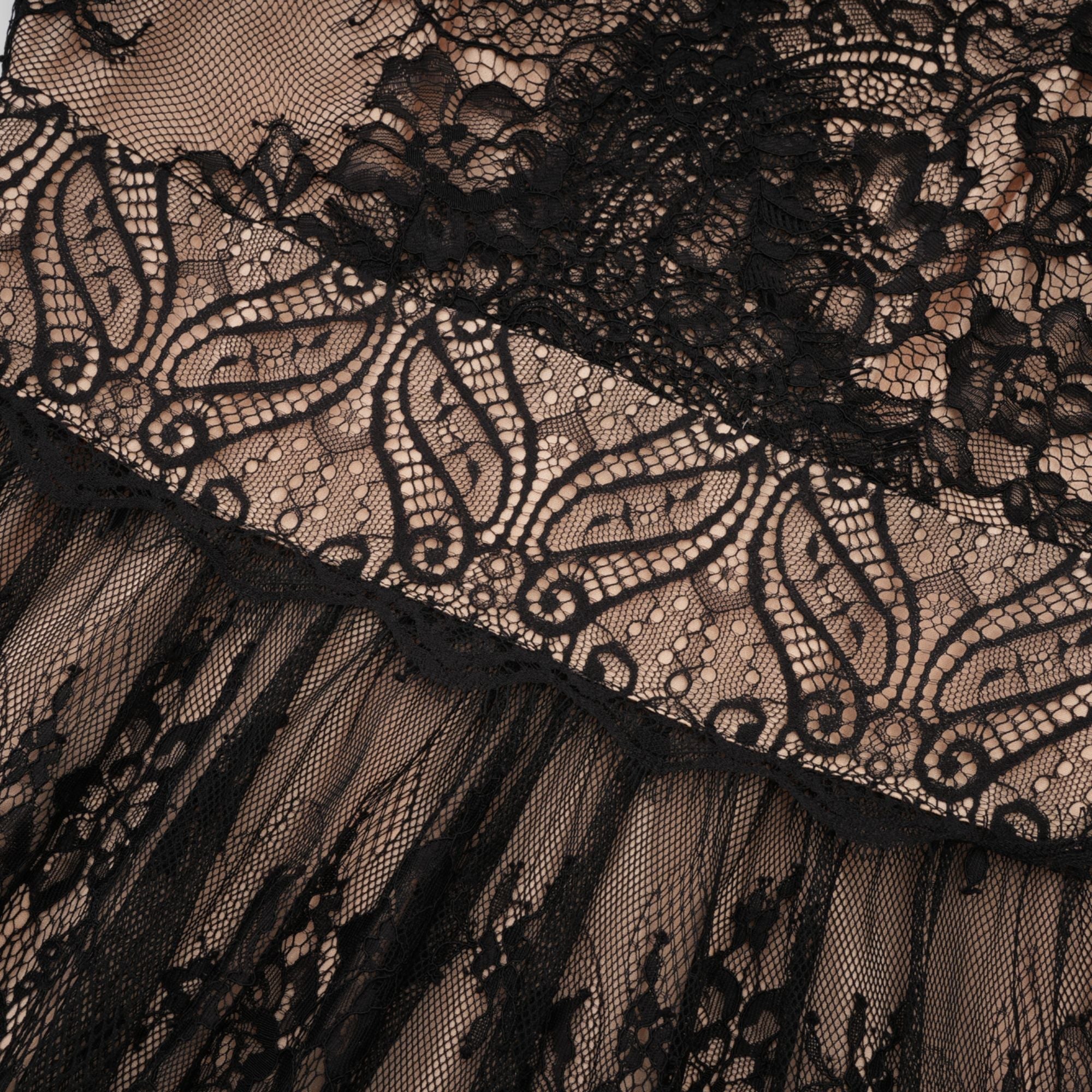 Louise V-neck lace midi dress (US Only)