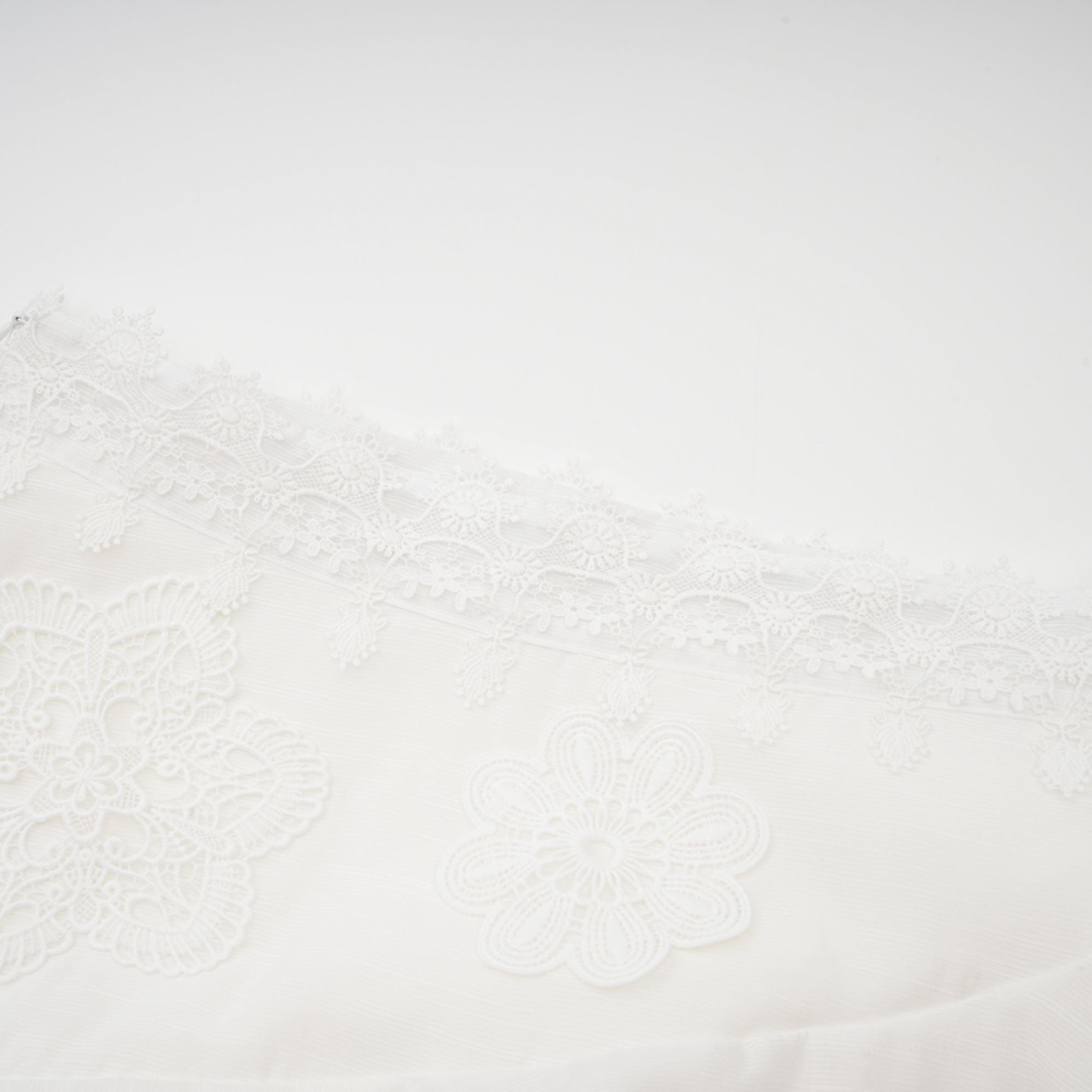 Renée white semi-sheer shirt & skirt matching set (US Only)