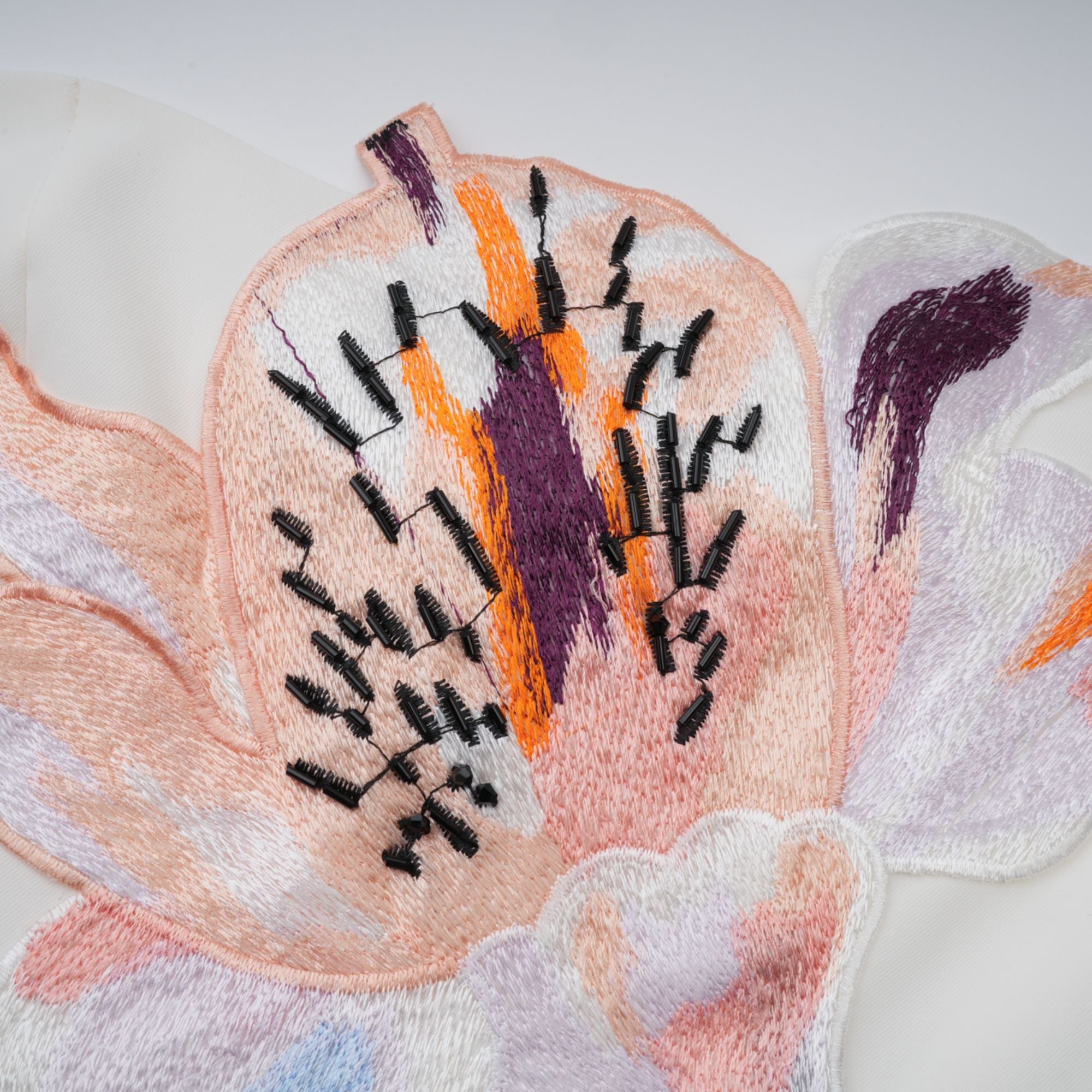 Automne White Floral Embroidered Mini Dress