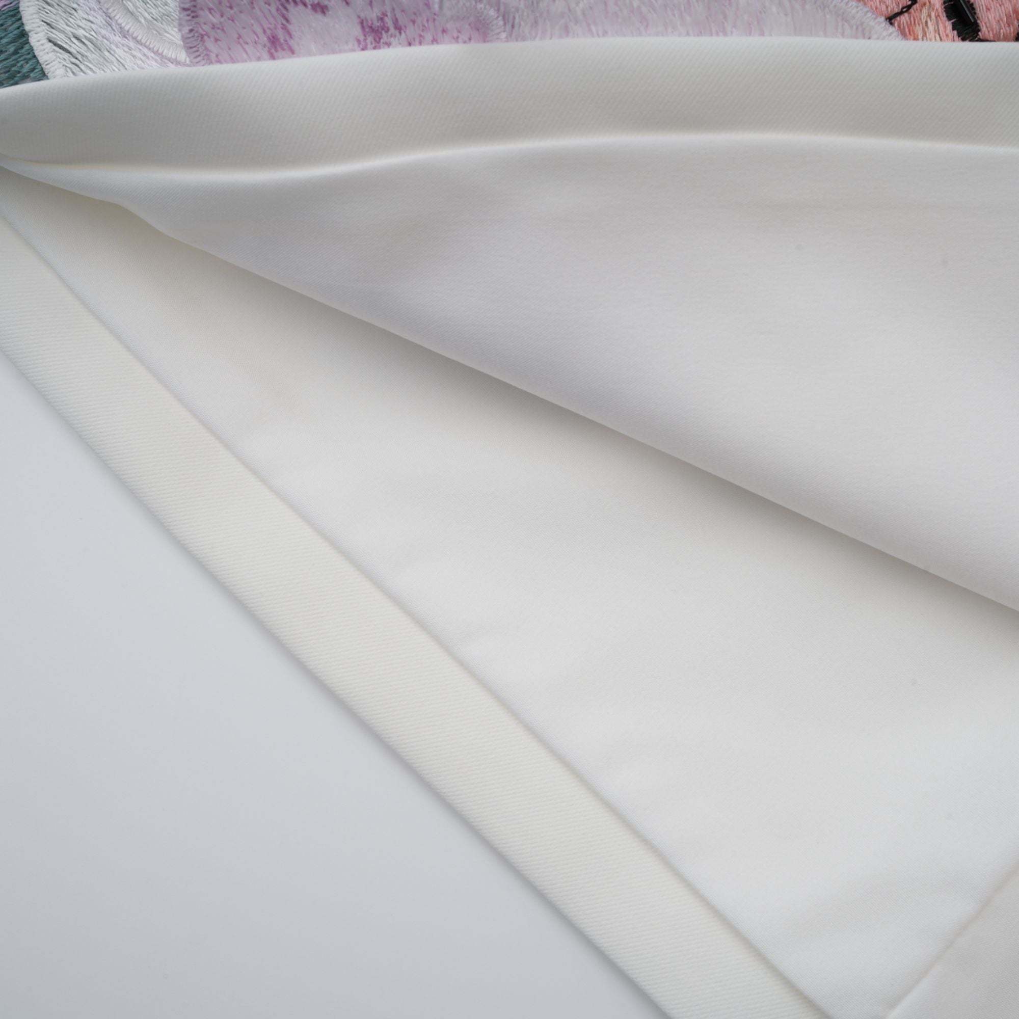 Automne White Floral Embroidered Mini Dress