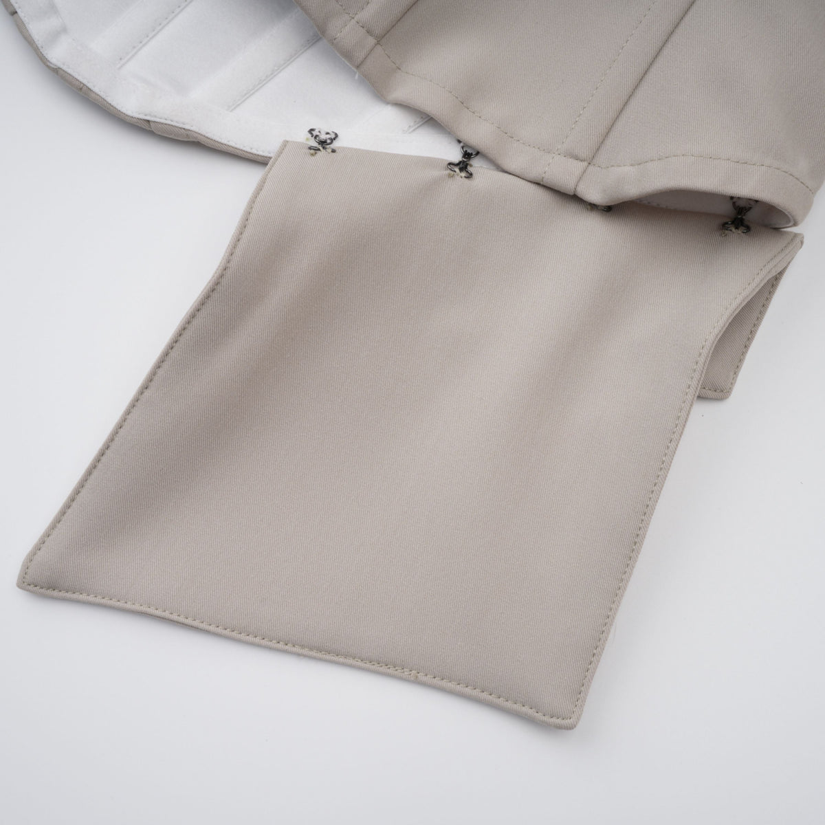 Virág Grey Stripe Panel Corset Top