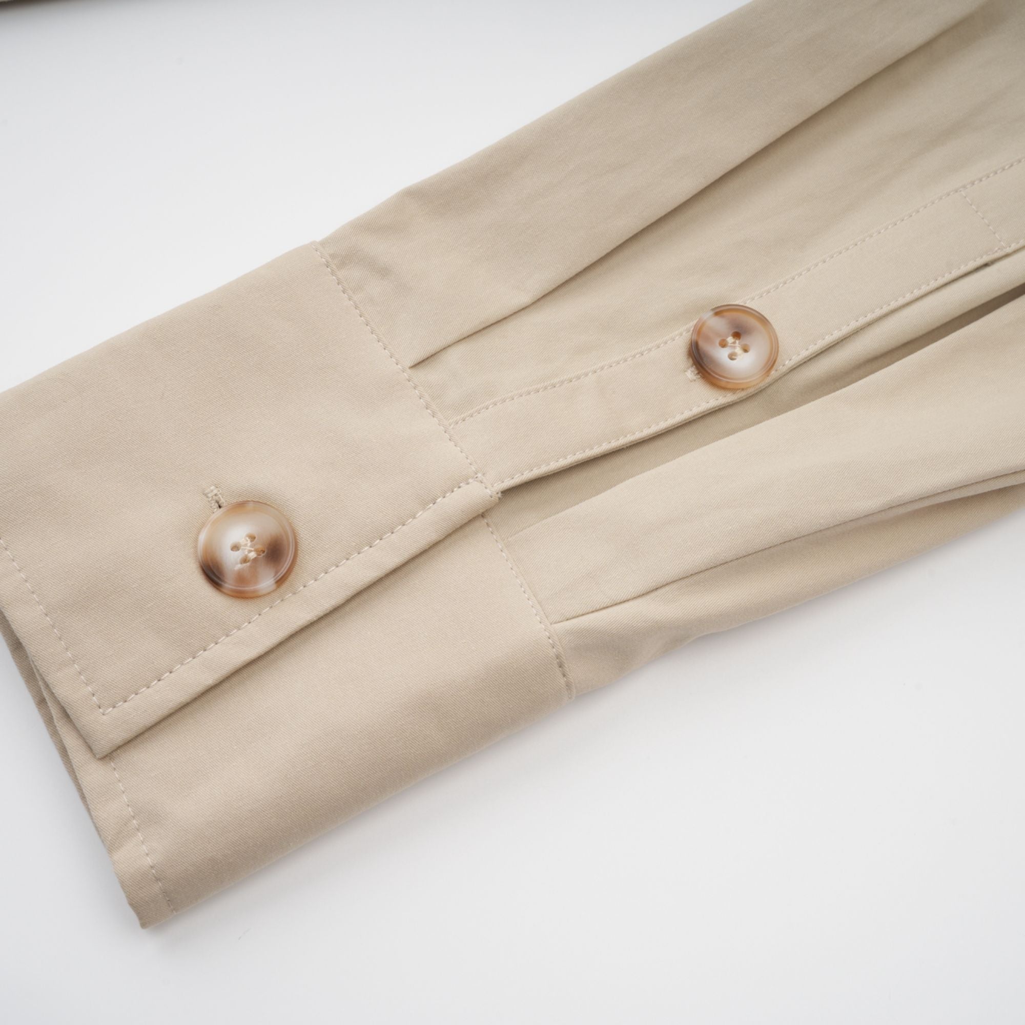 Priscille Khaki Asymmetrical Trench Style Playsuit