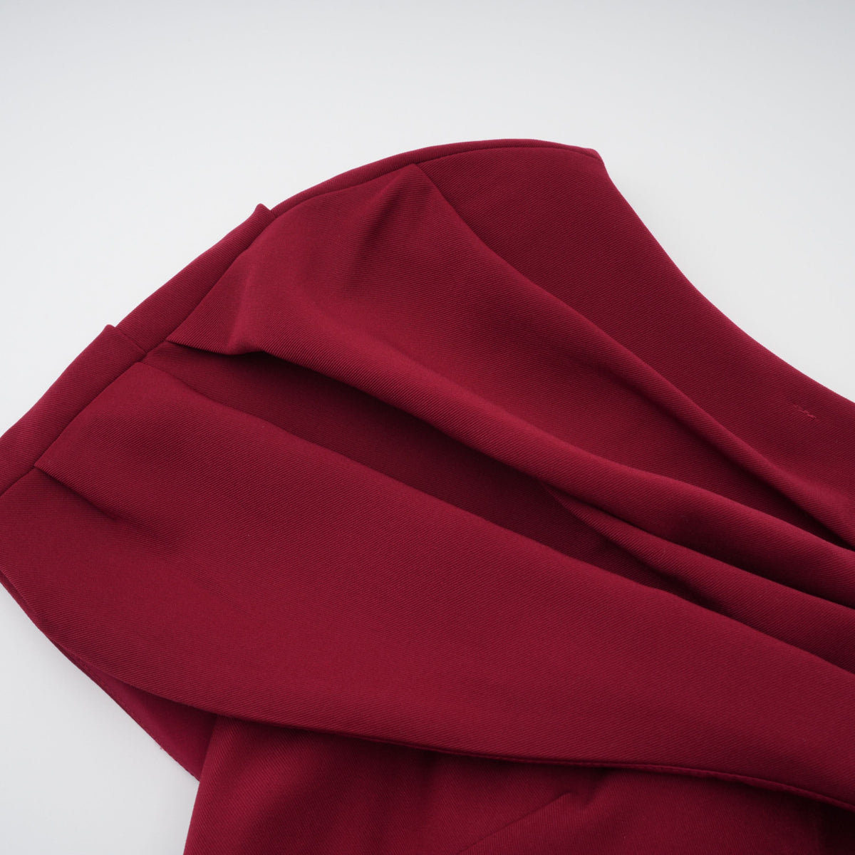 Lauren Red Ruched Shawl Detail Maxi Dress (Final Sale-US Only)