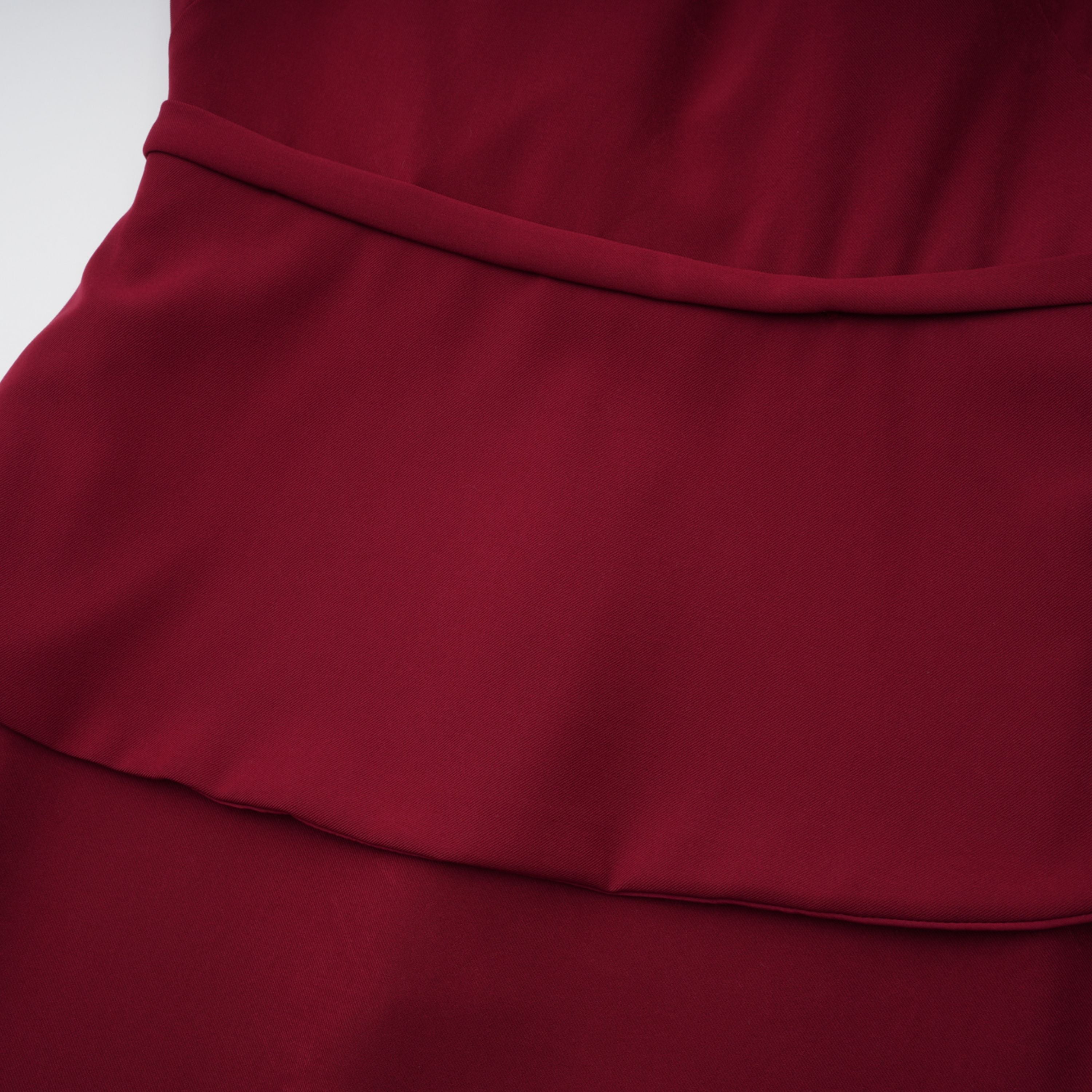 Lauren Red Ruched Shawl Detail Maxi Dress (Final Sale-US Only)