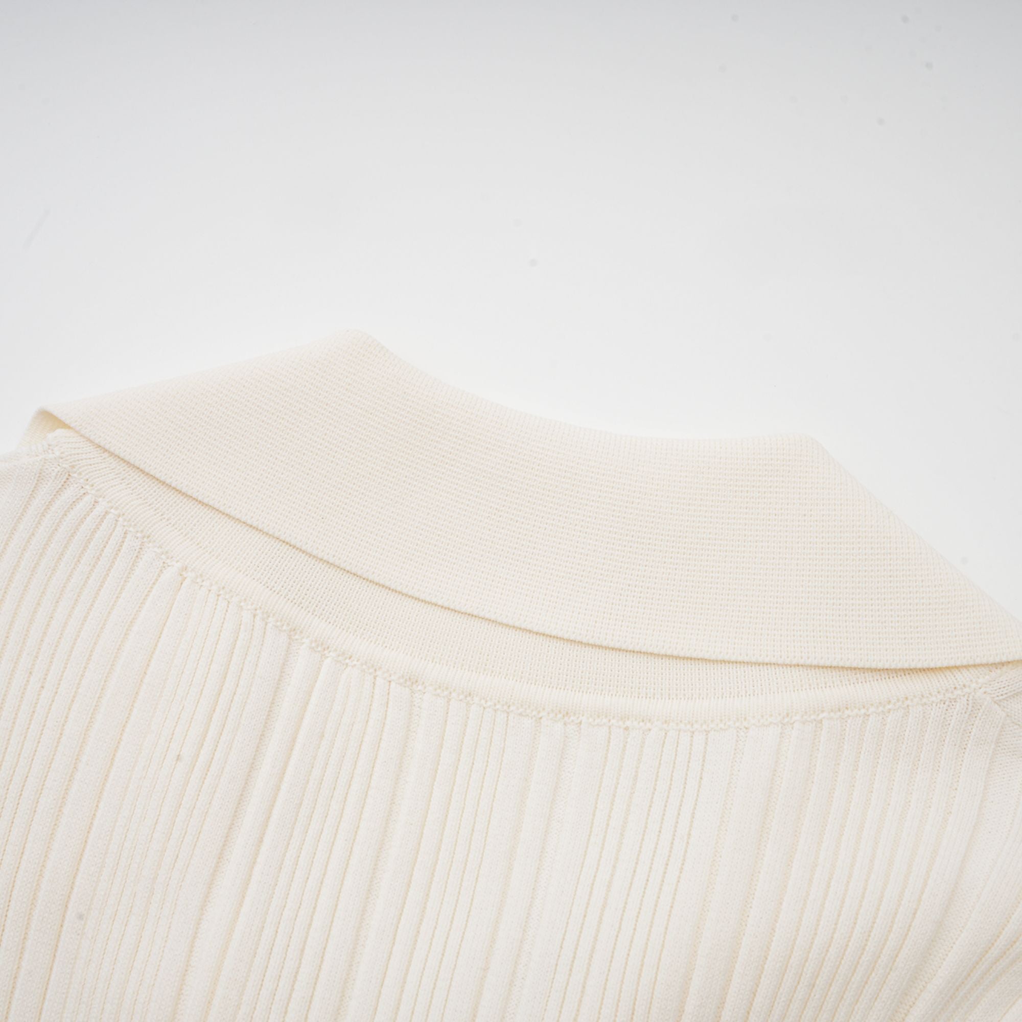 Nouria white mermaid-hem knit midi dress