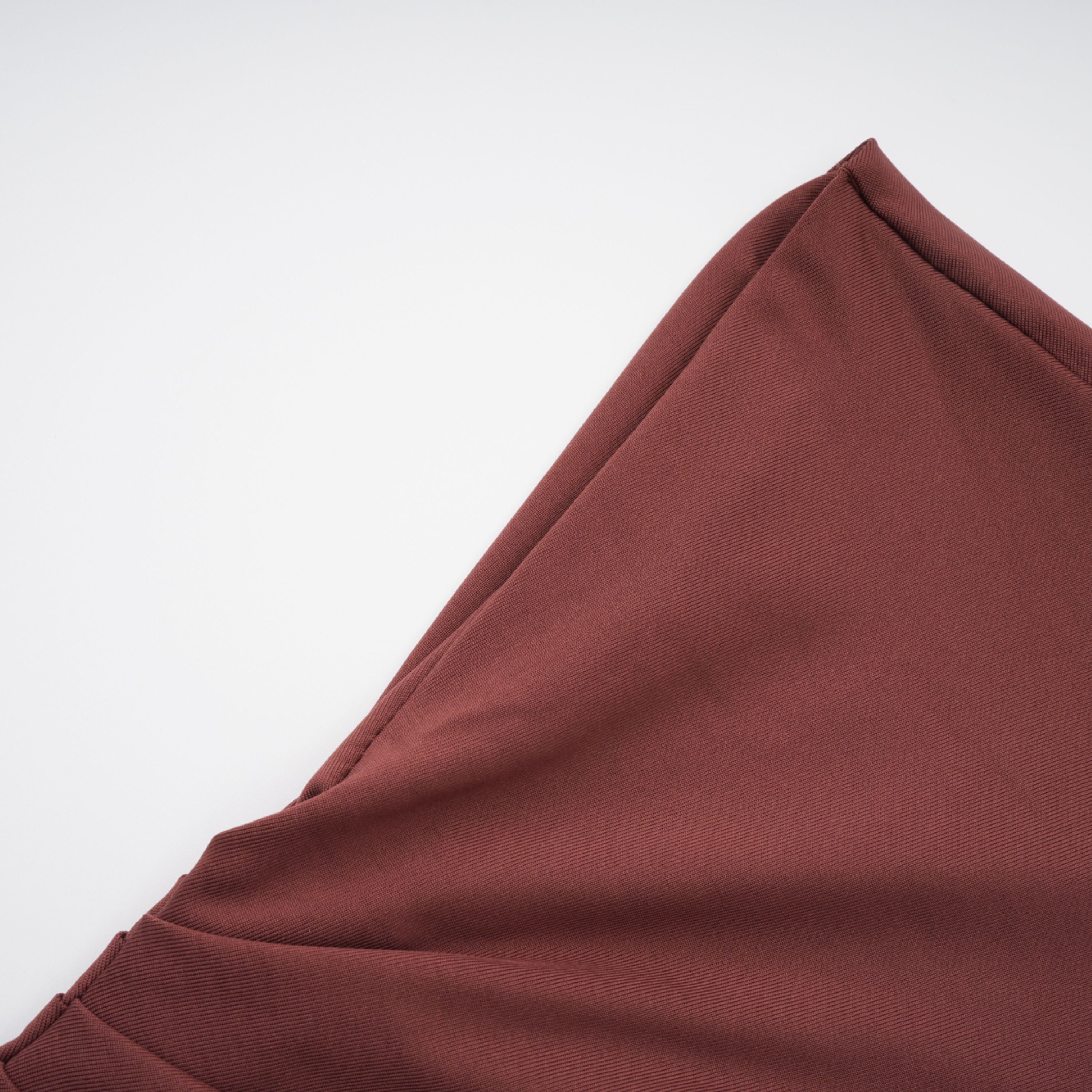 Seren Brown Ruched Tulle Panel Maxi Dress (Final Sale)