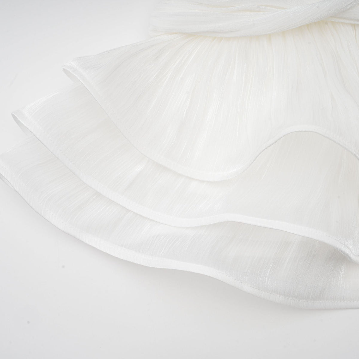 Rosier fully-pleated cinched mini dress in White (Final Sale-US Only)