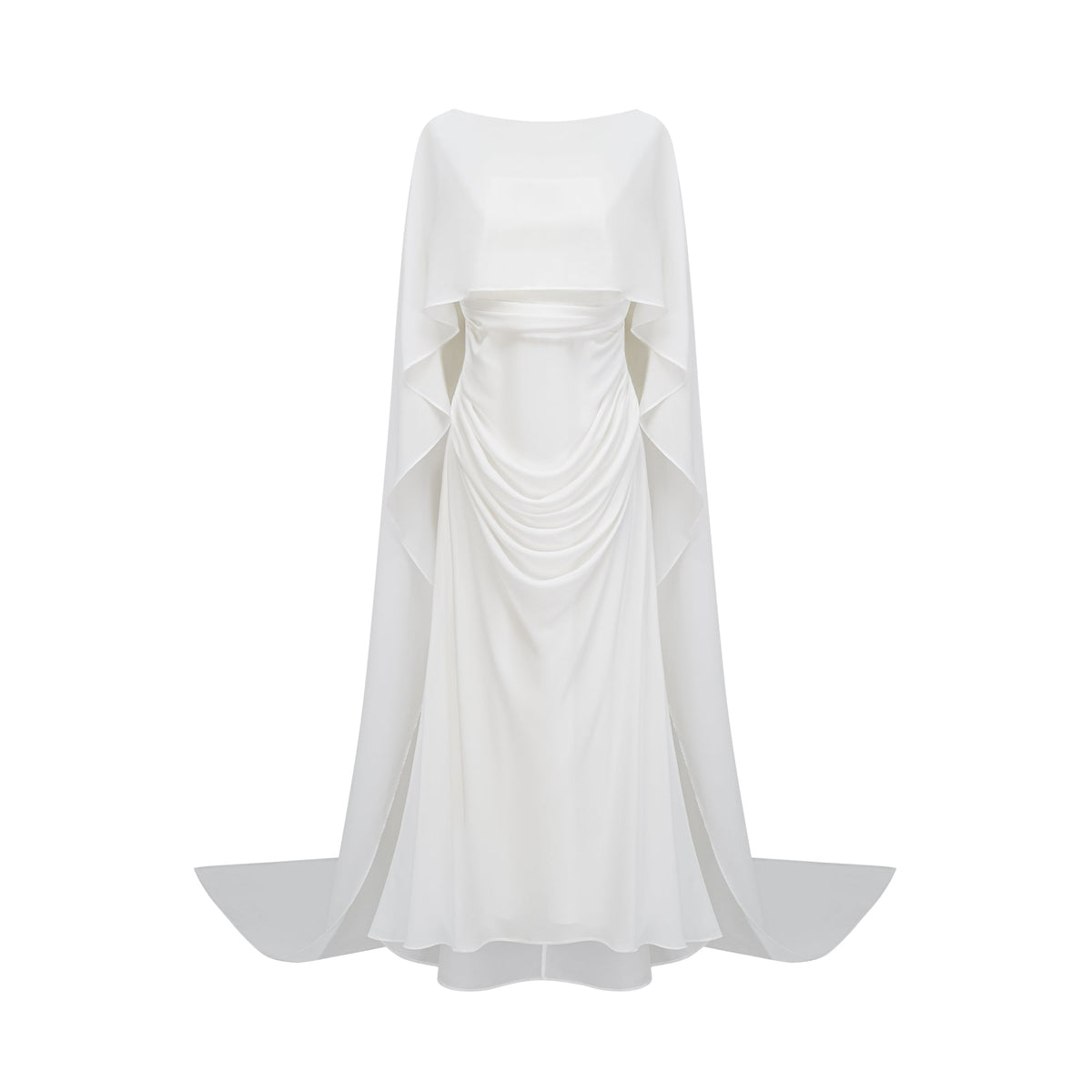 Léonie White Tulle Cape & Dress Set