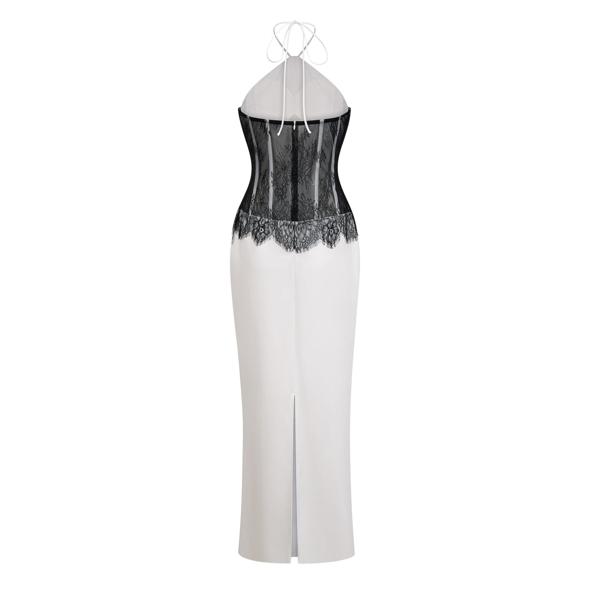 Mirabeau White Cut-out Lace Maxi Dress (Final Sale)