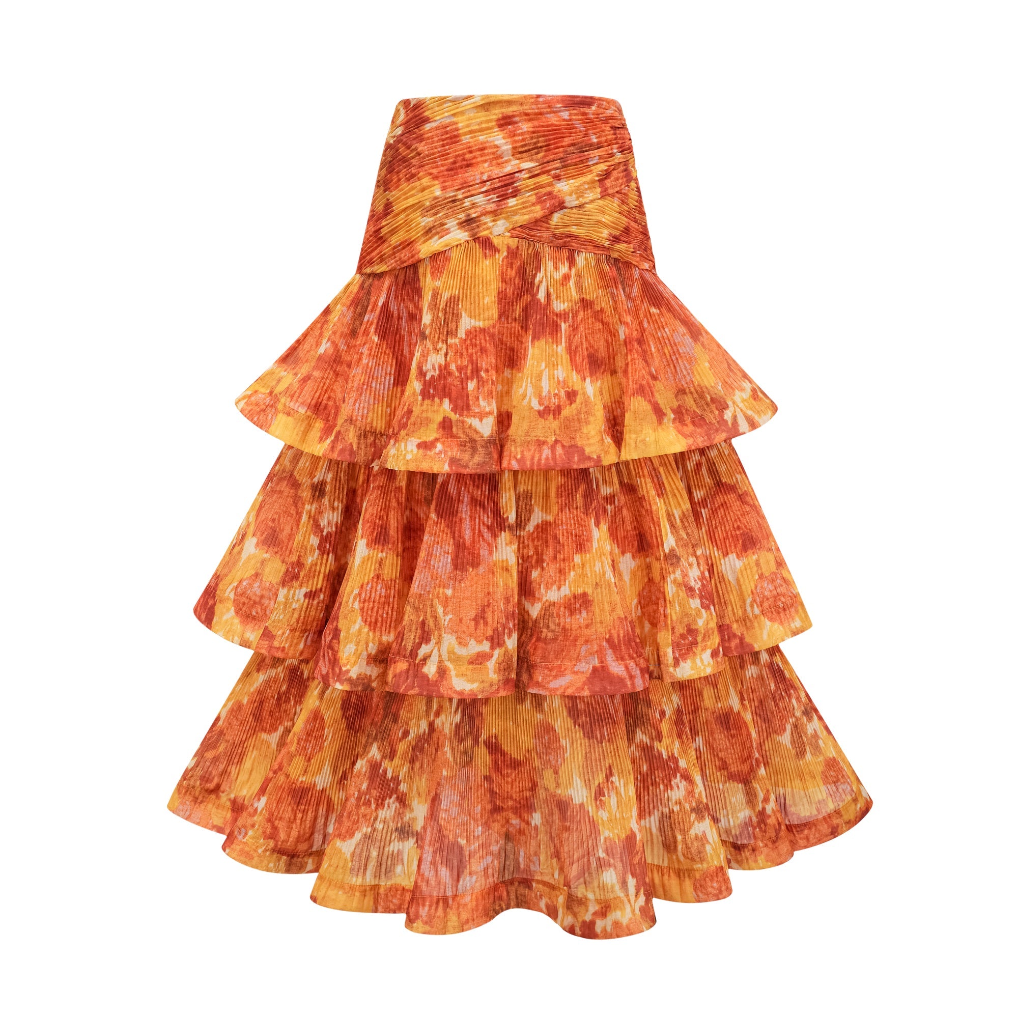 Océane graphic-print ruffled top & skirt matching set (US Only)