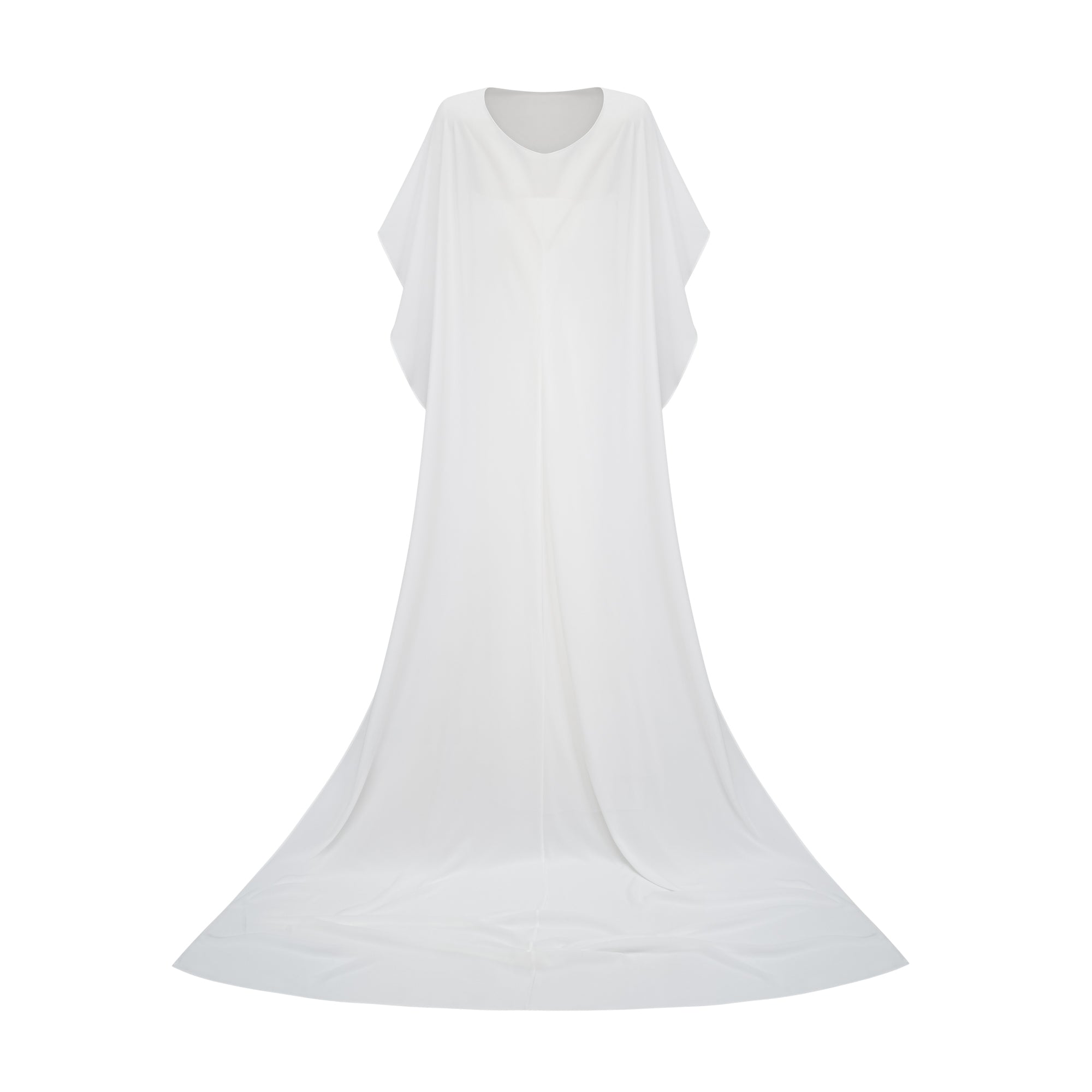 Léonie White Tulle Cape & Dress Set (Final Sale-US Only)