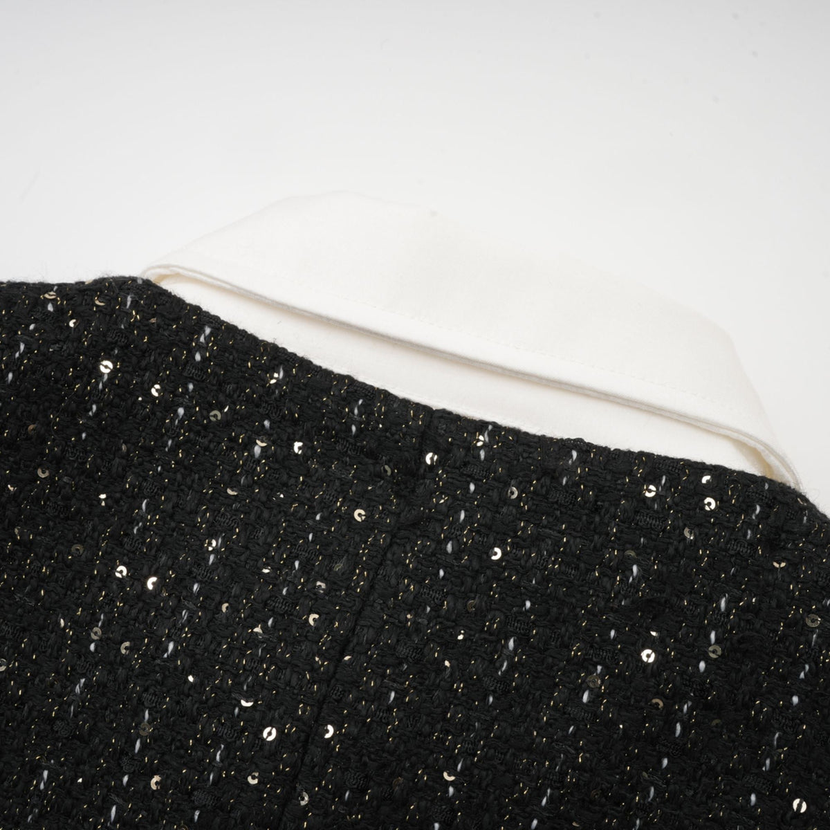 Audrey black sequin panelled tweed mini dress (Final Sale-US Only)