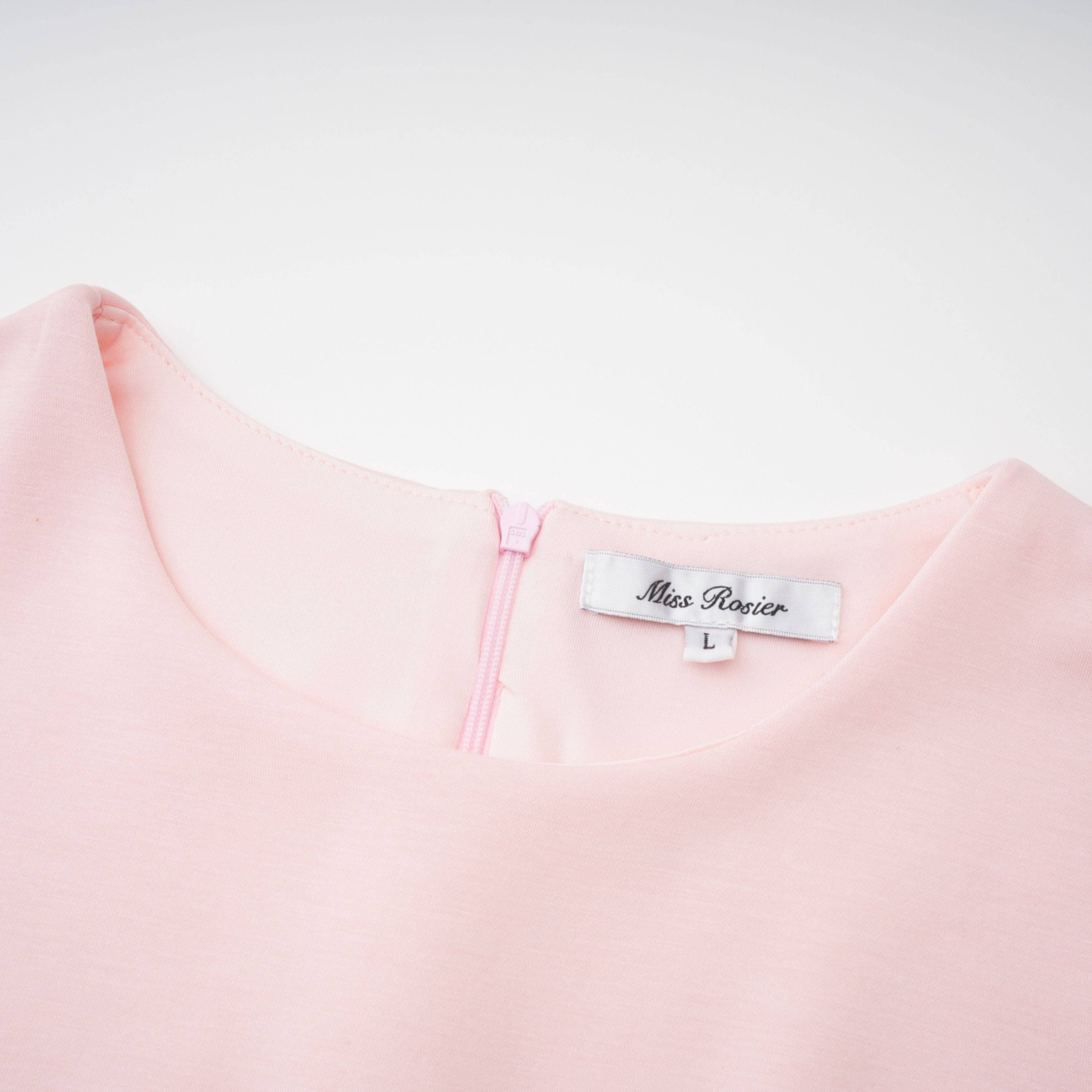 Piroska Pink Sleeveless Pearl Trim Mini Dress (Final Sale-US Only)
