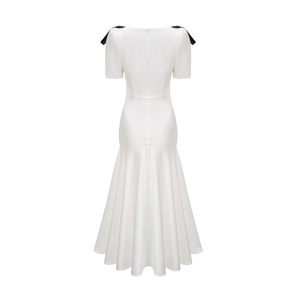 Cyrielle ribbon-detail puff-sleeve maxi dress (Final Sale)