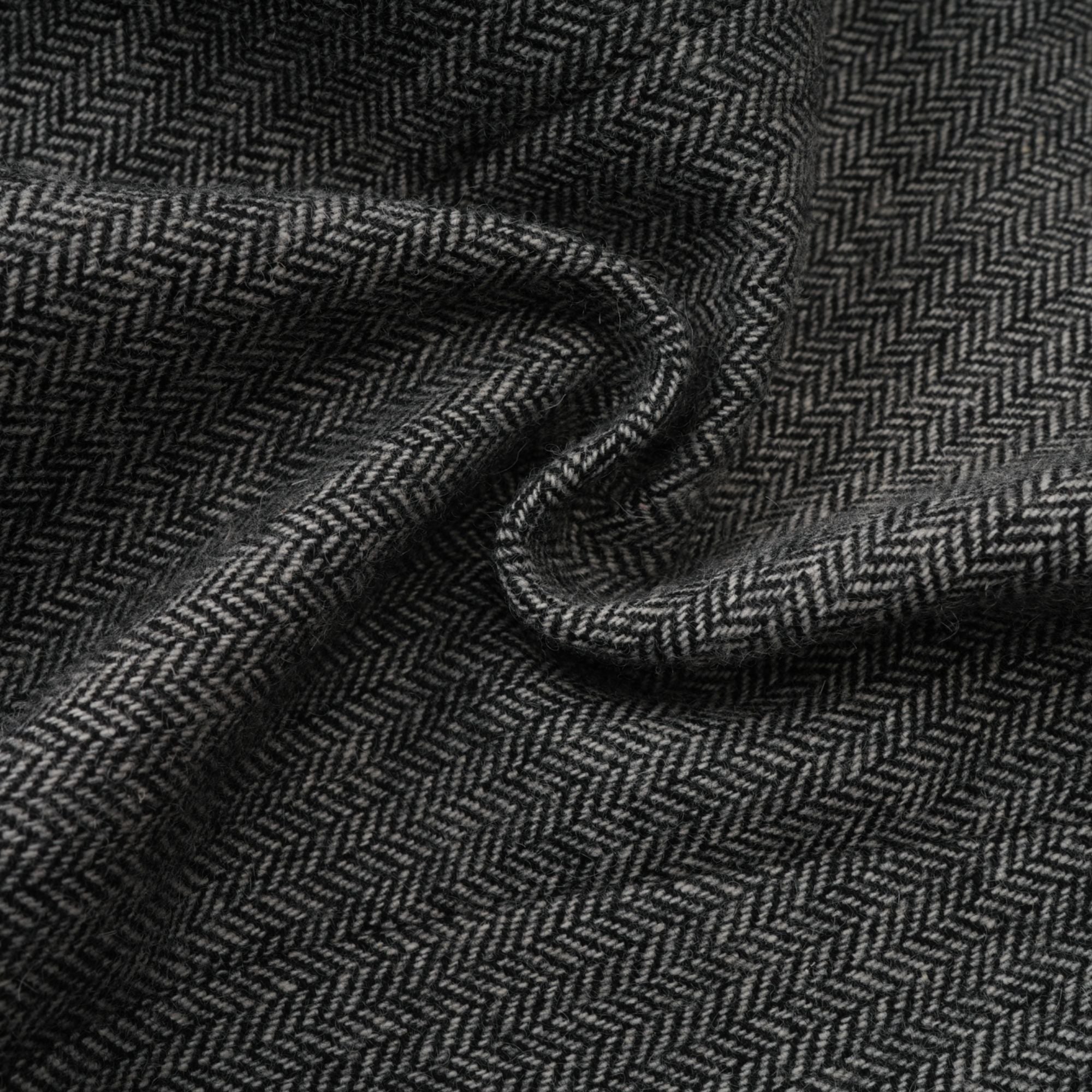 Agathe grey herringbone top & shorts matching set