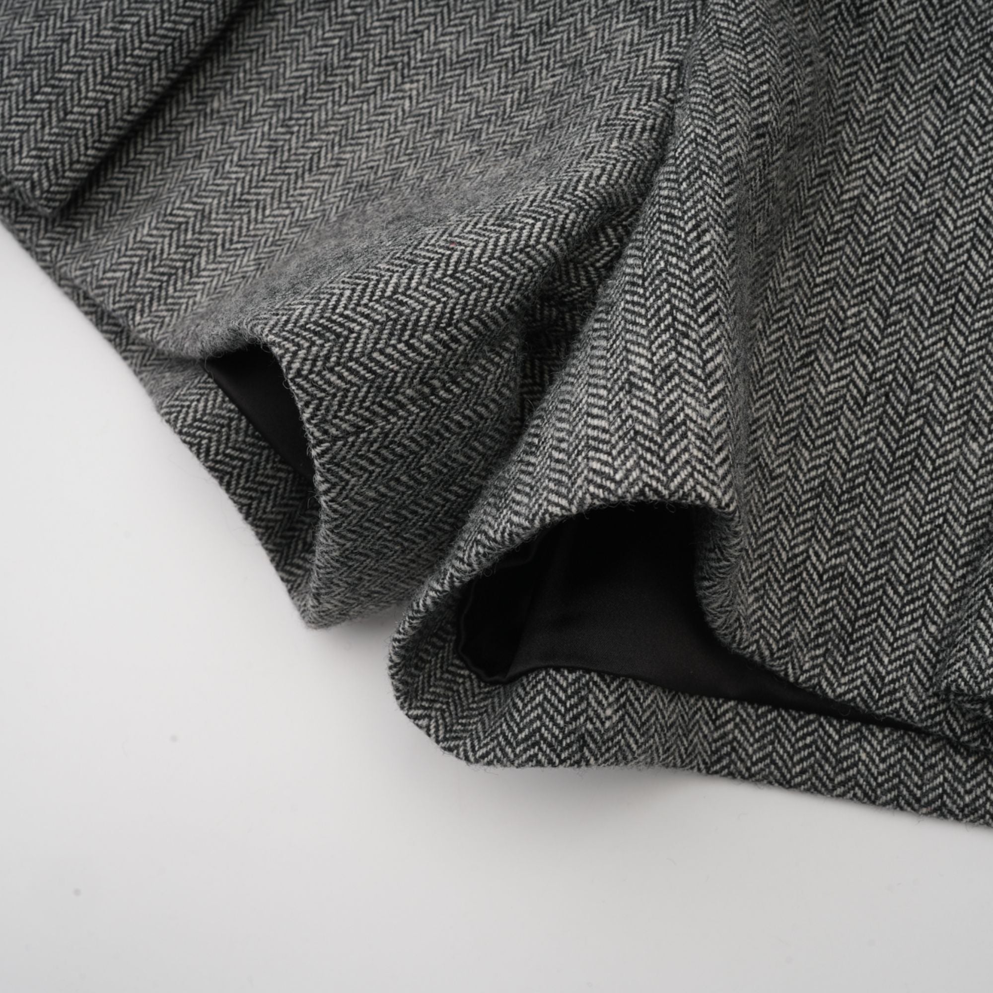 Agathe grey herringbone top & shorts matching set (Final Sale)