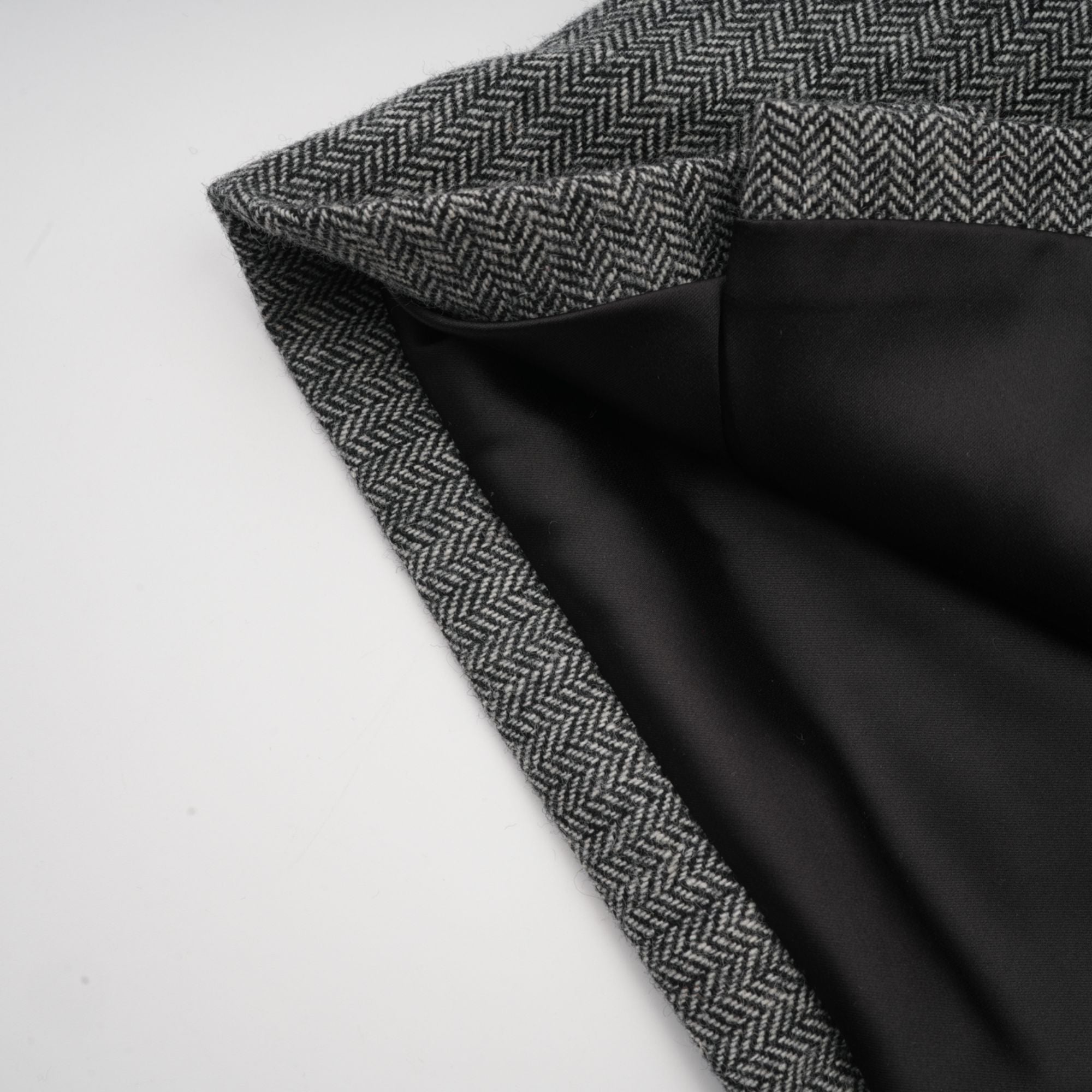Agathe grey herringbone top & shorts matching set (Final Sale)