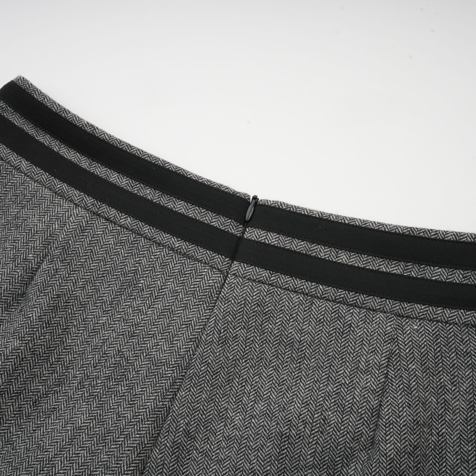 Agathe grey herringbone top & shorts matching set (Final Sale)