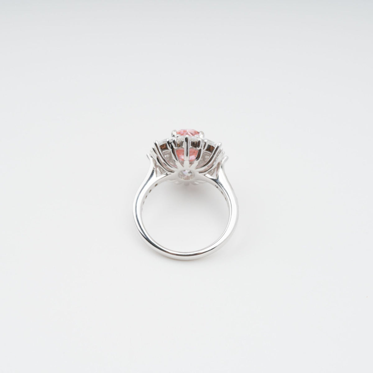 Joséphine Pink Pavé-Set Zircon Gemstone Sterling Silver Ring