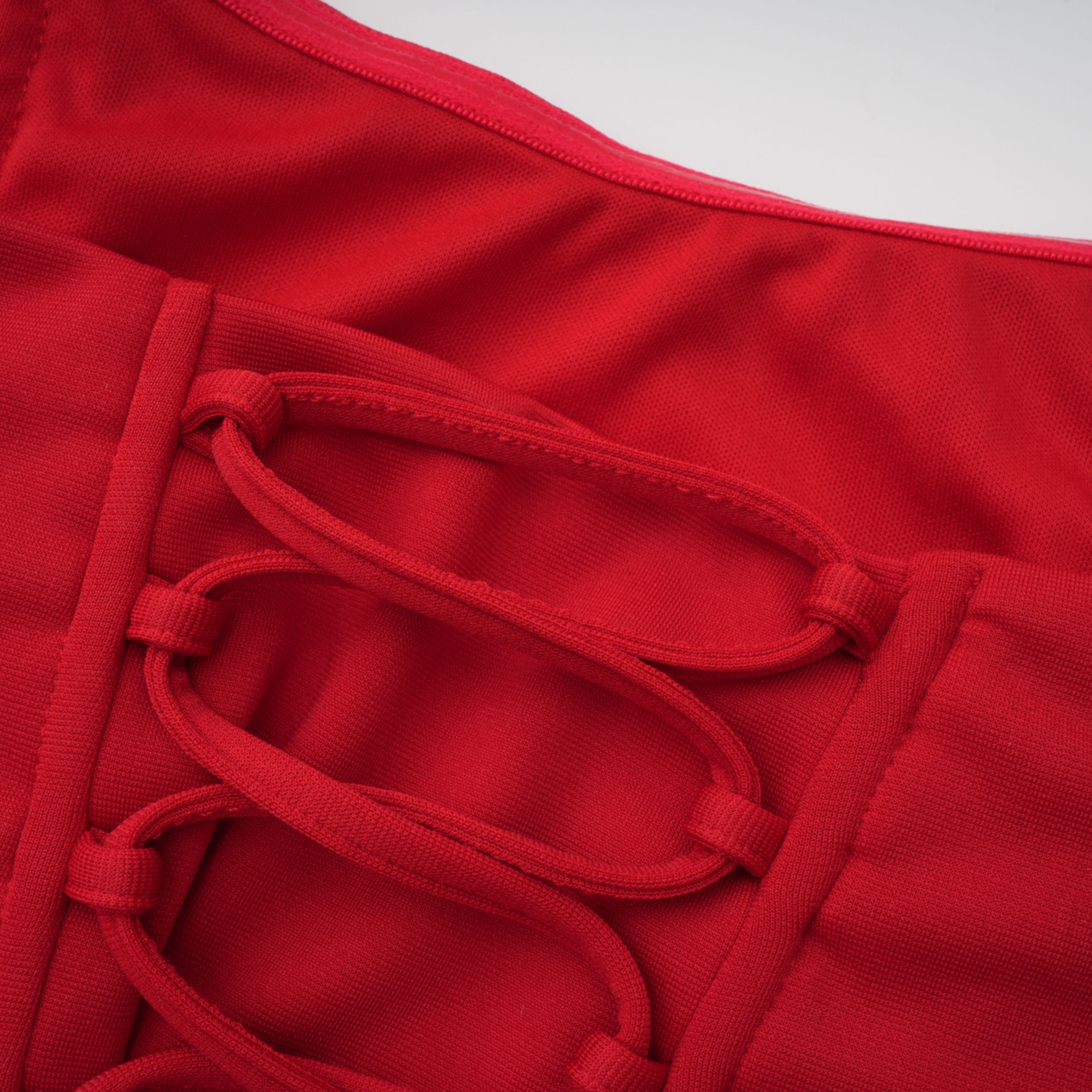 Berit Red Scarf Off Shoulder Ruched Maxi Dress (Final Sale-US Only)