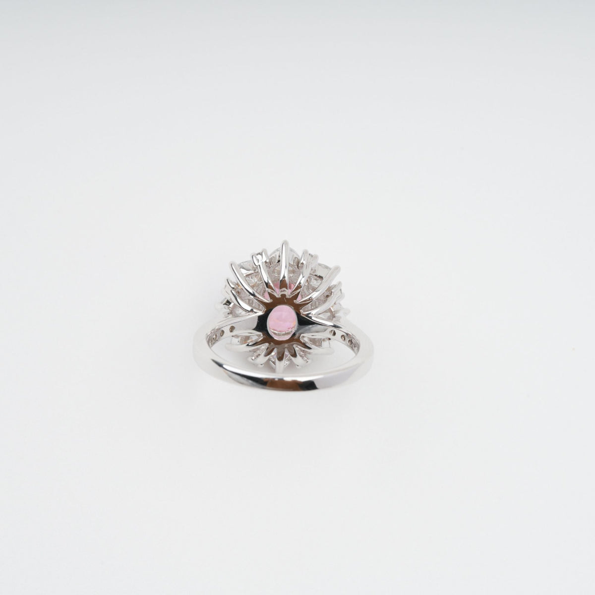 Joséphine Pink Pavé-Set Zircon Gemstone Sterling Silver Ring