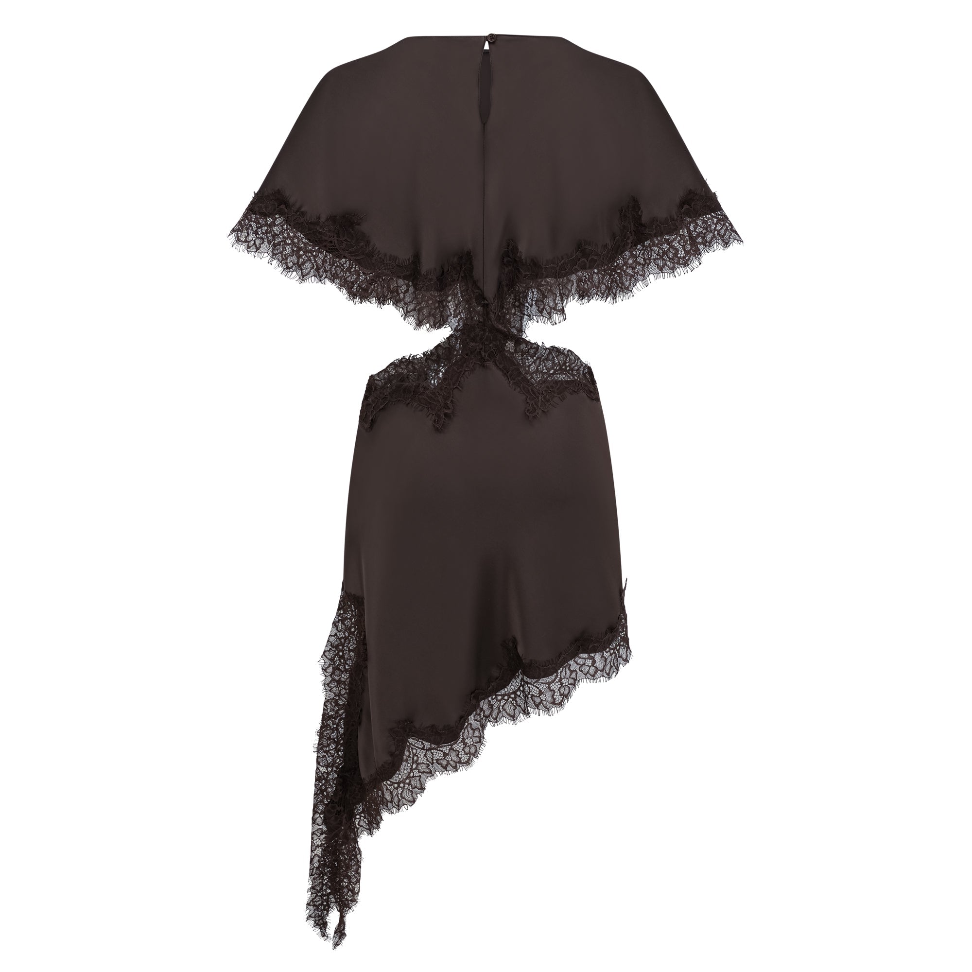 Henrik Brown Lace Trim Dress (Final Sale-US Only)