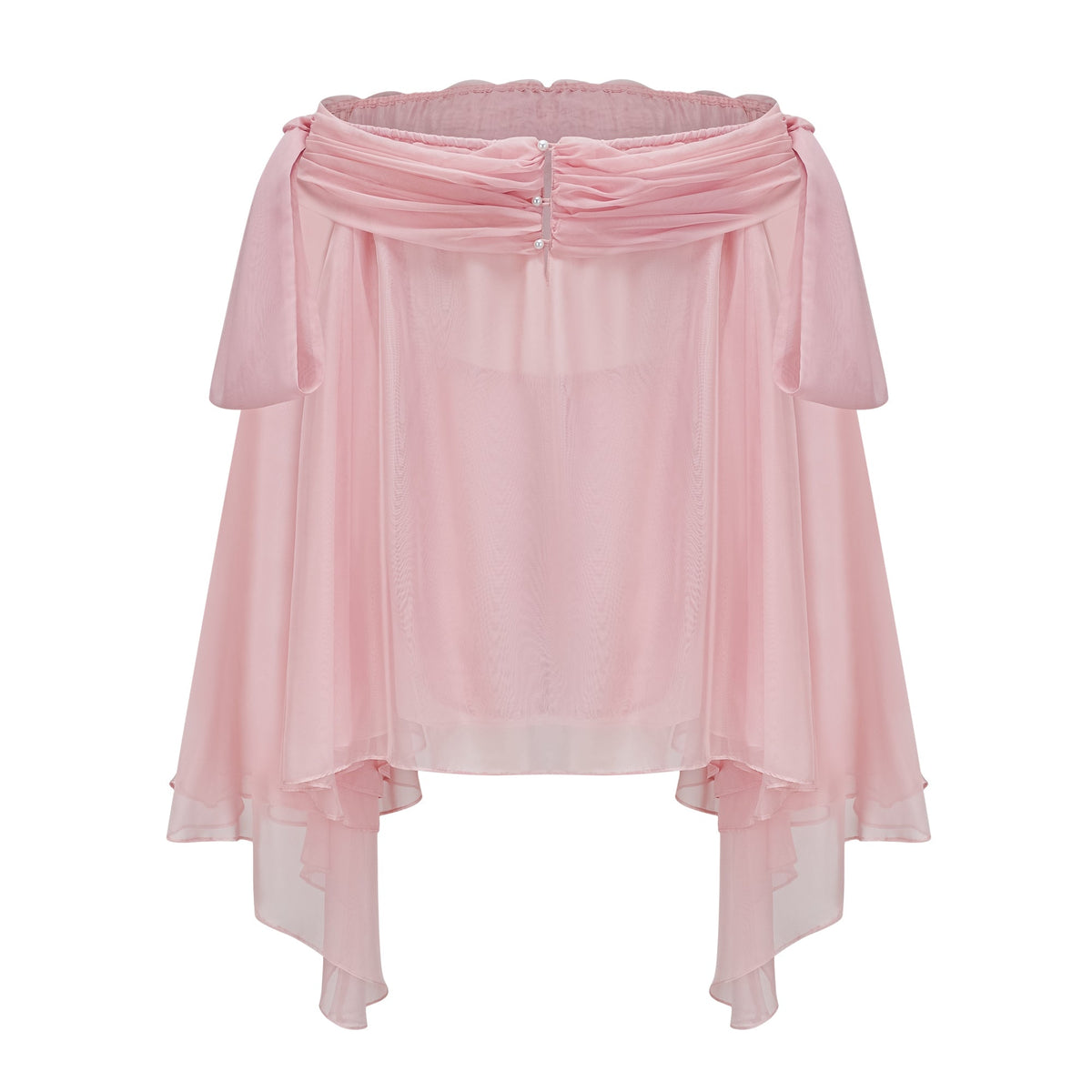 Avril pink bow draped slip mini dress (Final Sale-US Only)