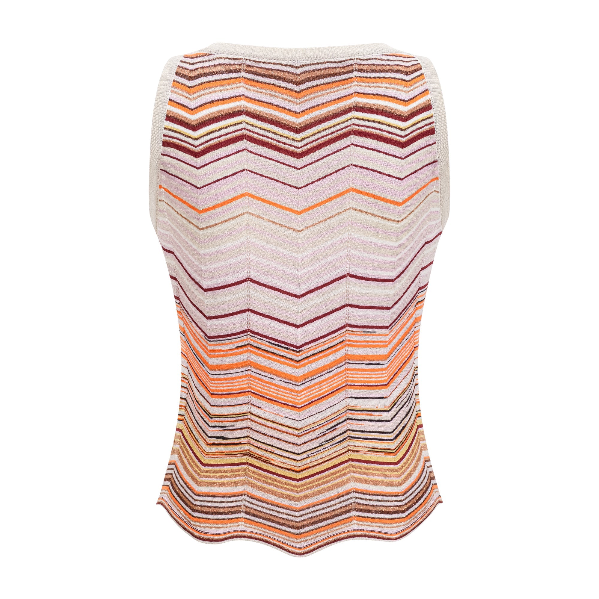 Chloé Neutral Striped Knit Matching Set