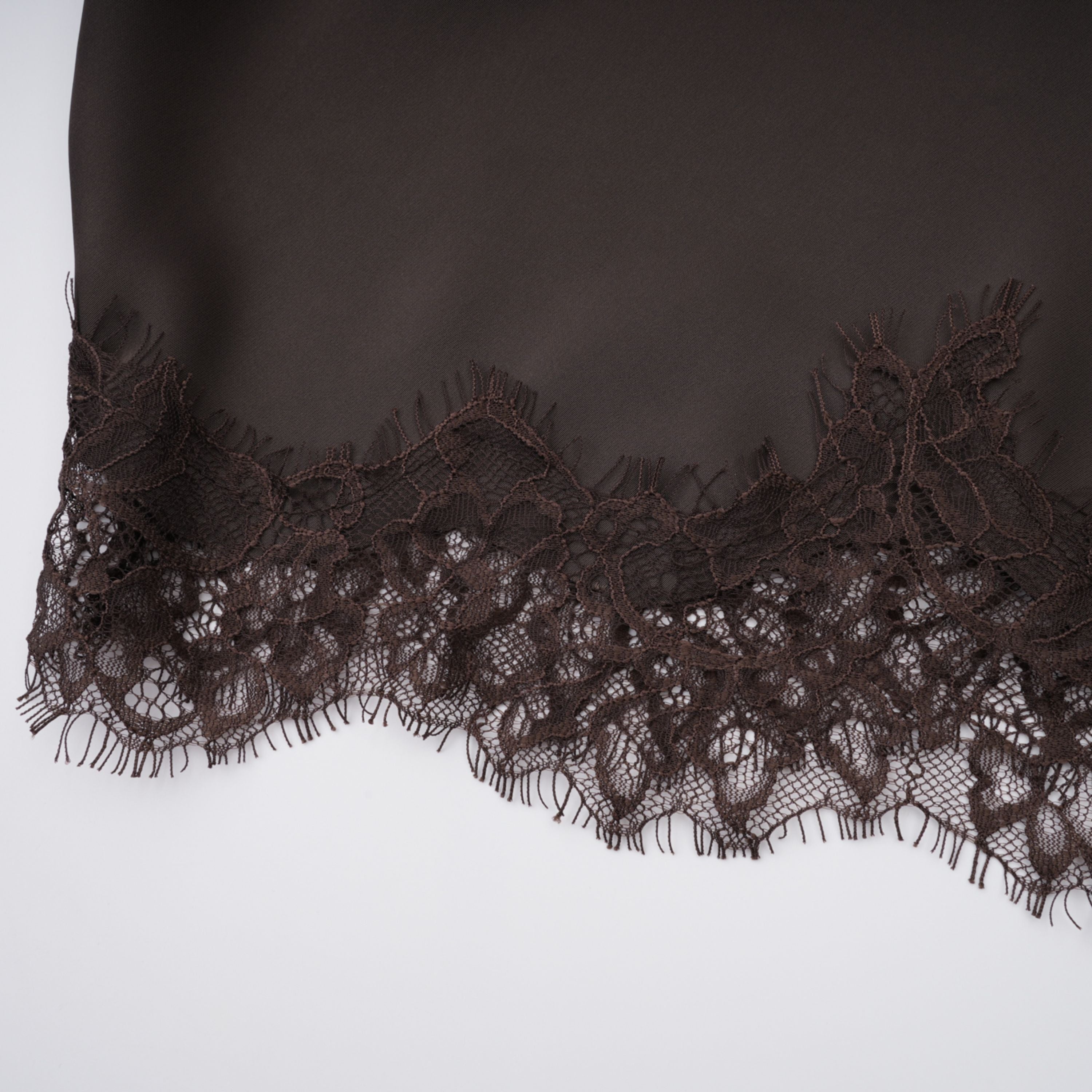 Henrik Brown Lace Trim Dress (Final Sale-US Only)