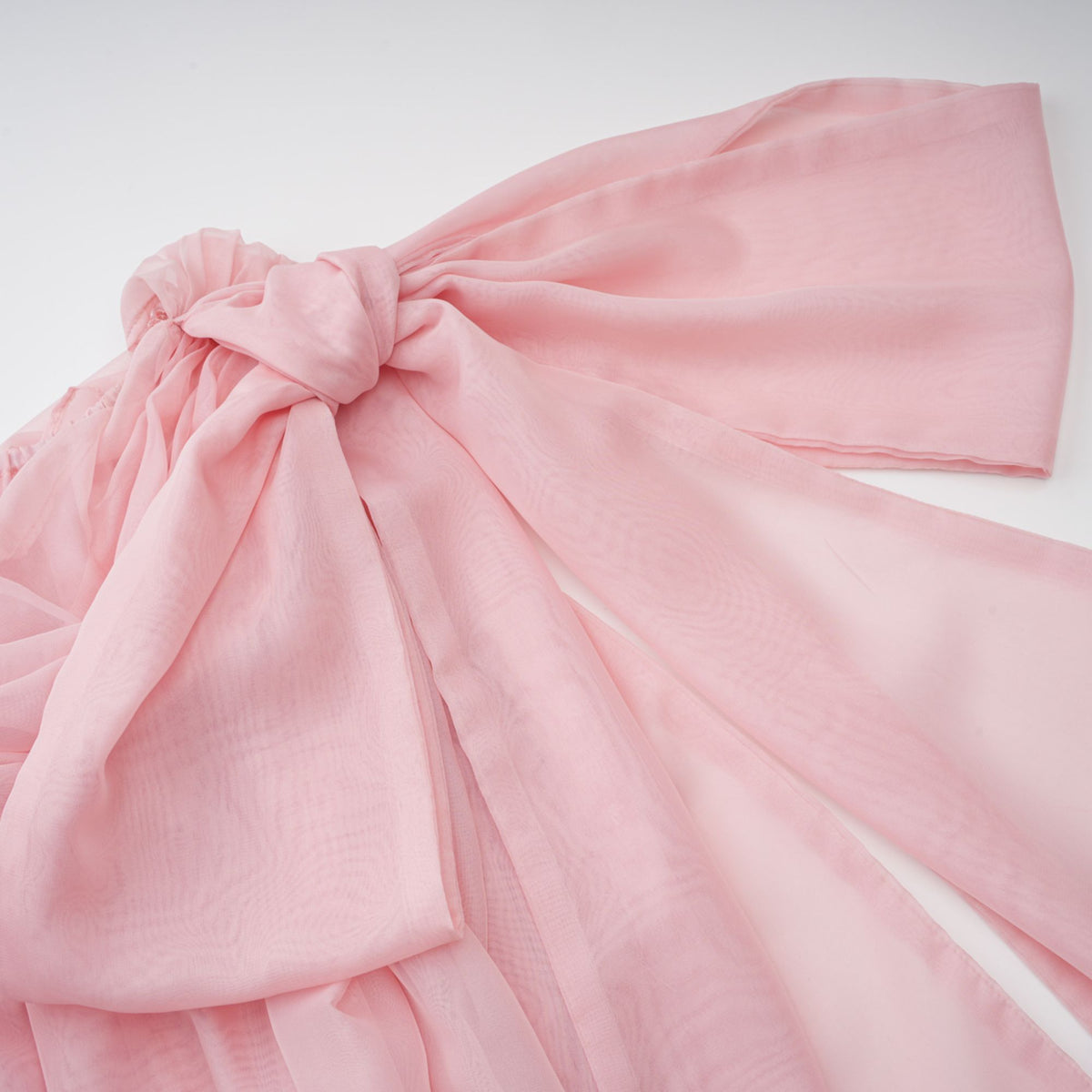 Avril pink bow draped slip mini dress (Final Sale)