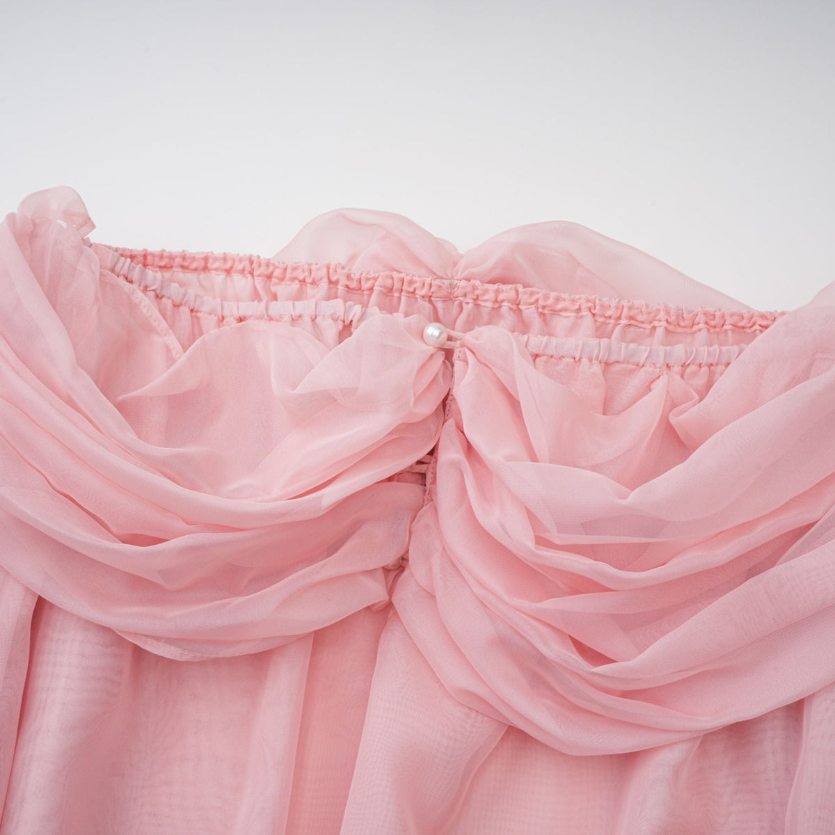 Avril pink bow draped slip mini dress (Final Sale)