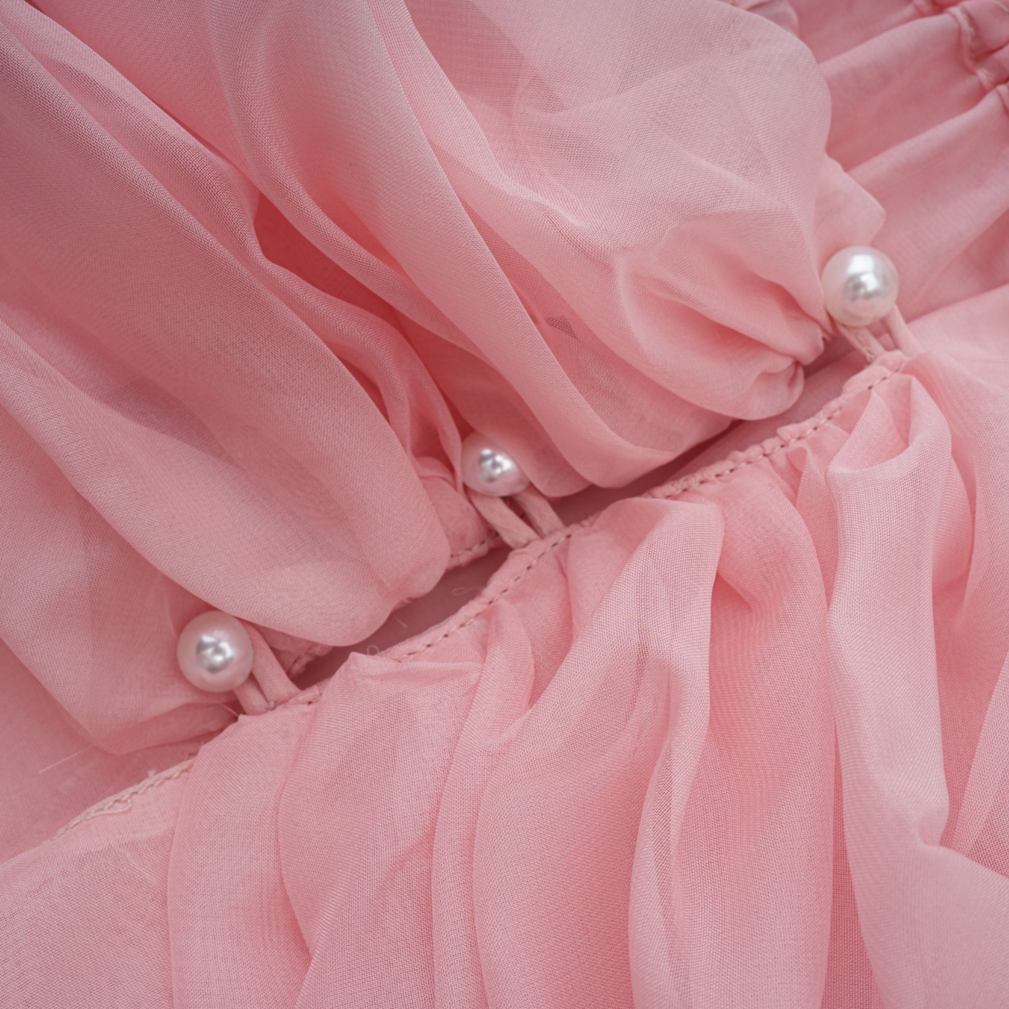 Avril pink bow draped slip mini dress (Final Sale)