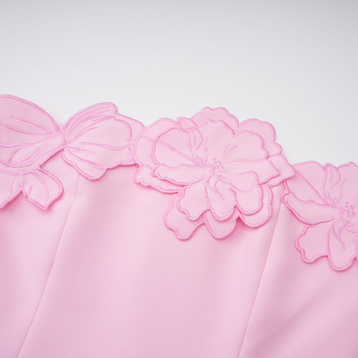 Inga Pink Strapless Floral Embroidered Maxi Dress (Final Sale-US Only)