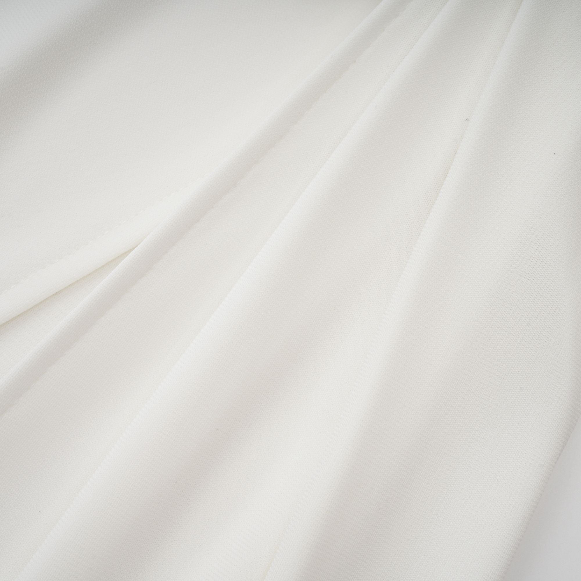 Mystérieuse White Turtleneck Draped Maxi Dress